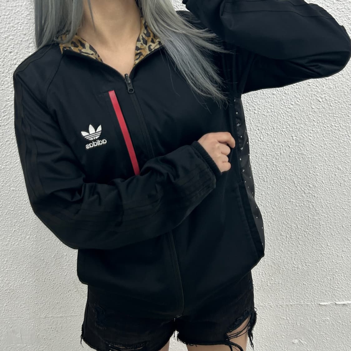아디다스 리버시블 레오파드 바람막이 90 상품이미지2