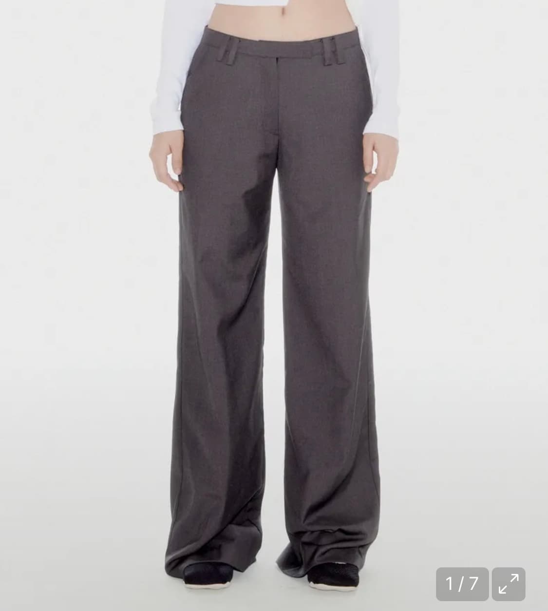 유희 루즈핏 슬랙스 차콜 YOUHEE LOOSE FIT SLACKS CH 상품이미지1