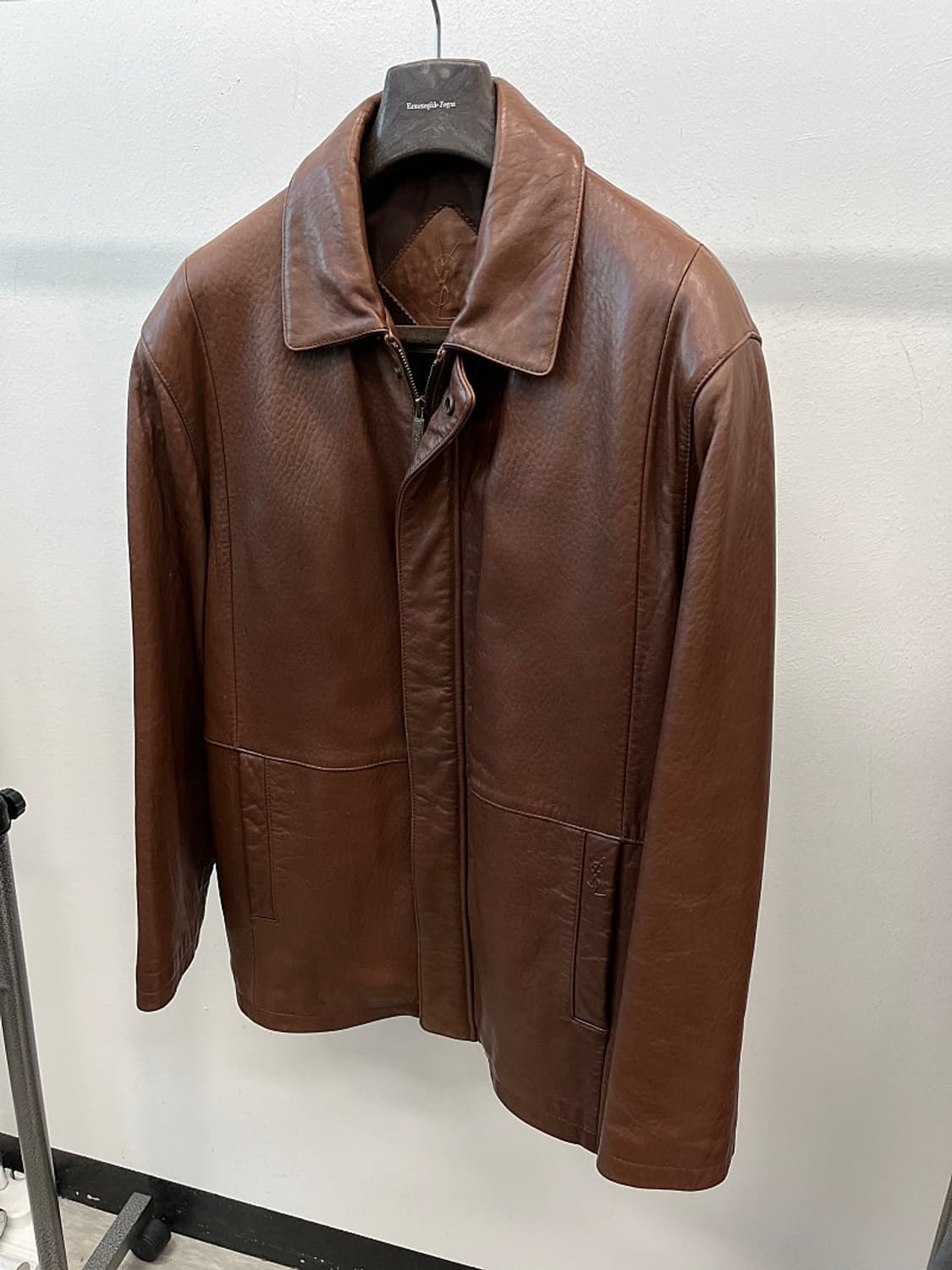 105-110) 입생로랑 브라운 양가죽자켓  상품이미지1