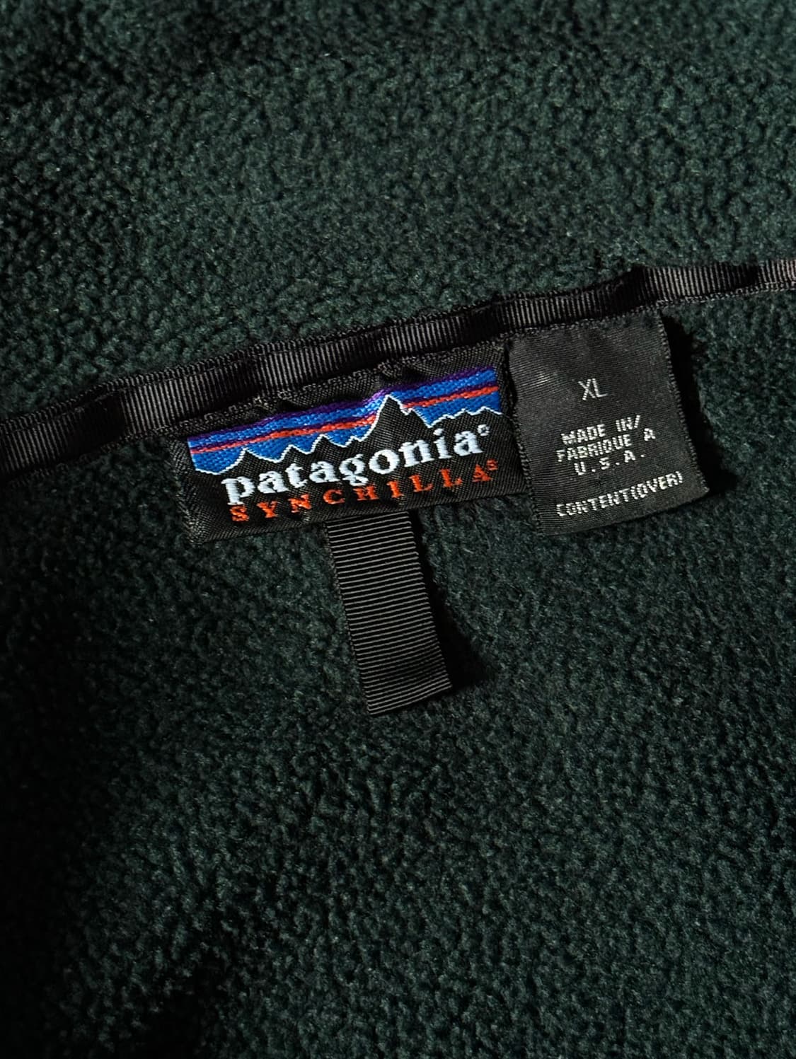90s USA 파타고니아 신칠라 플리스 집업 자켓 (105-110) 상품이미지3