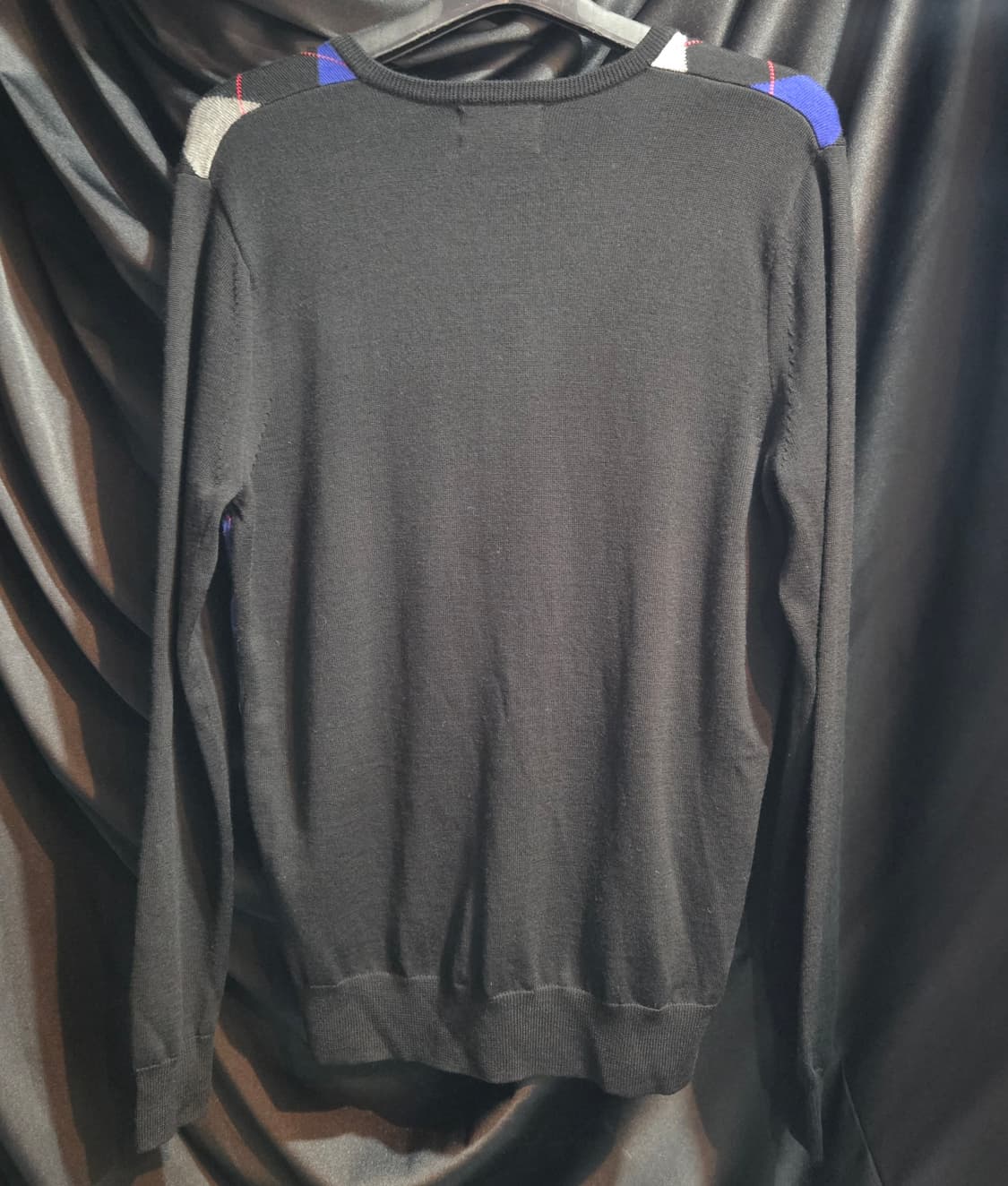 FRED PERRY 프레드페리 아가일 V넥 메리노울 니트 상품이미지5