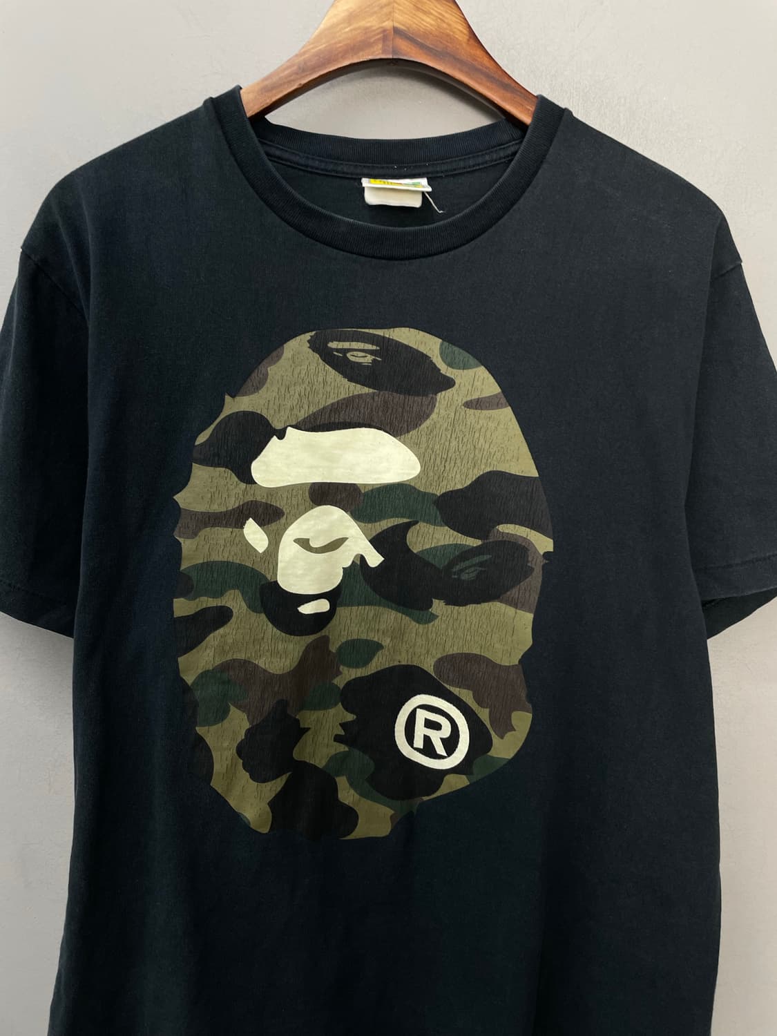 베이프 카모플라쥬 빅 에이프 헤드 로고 반팔 H1387 상품이미지3