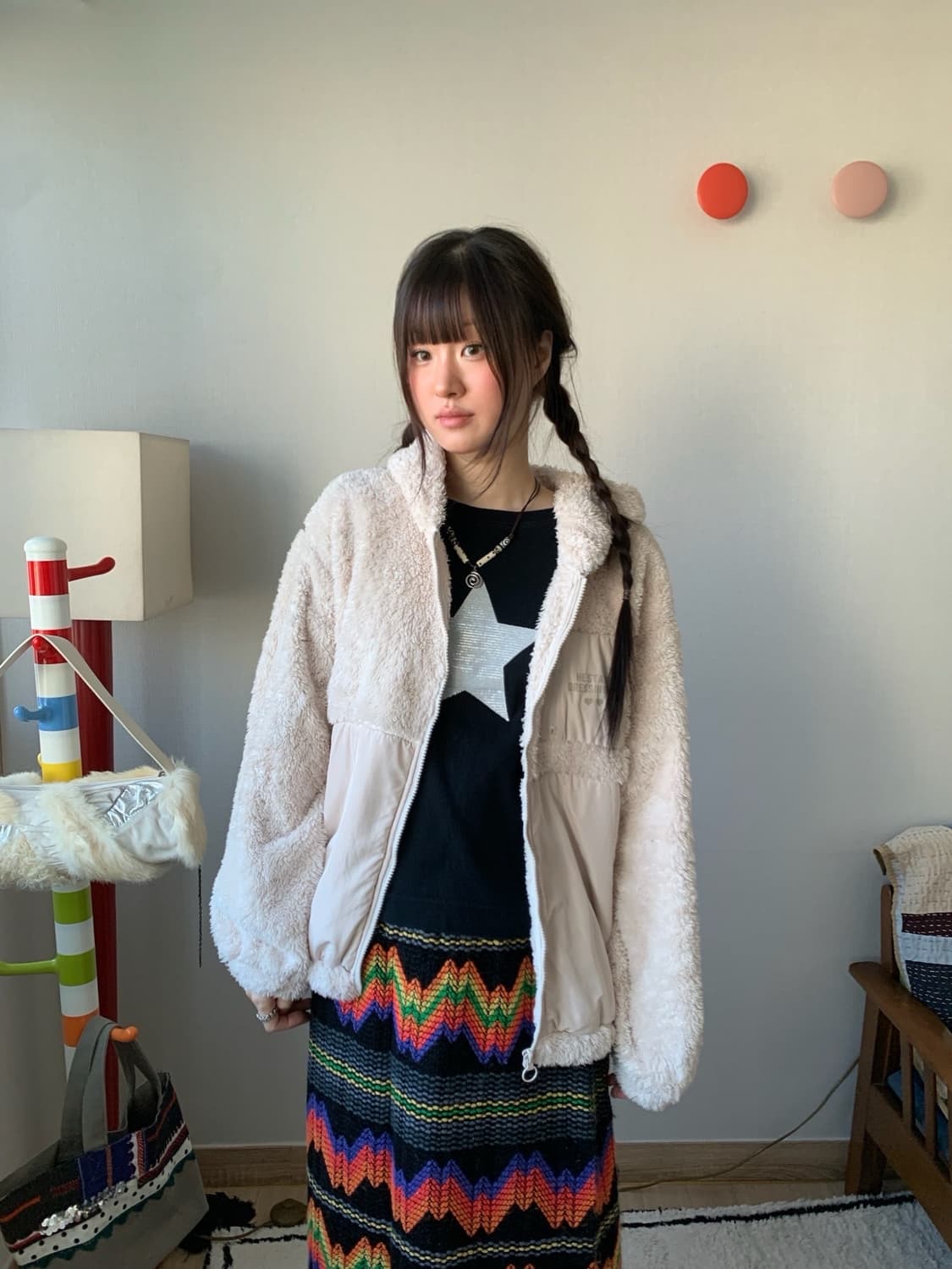 bear fur.. fleece jumper 상품이미지3