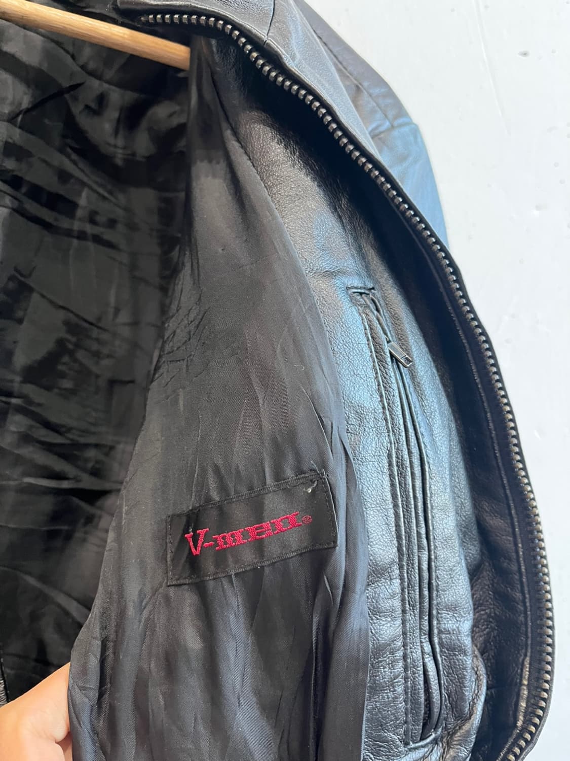V-MEX 레더 라이더 봄버자켓 상품이미지7