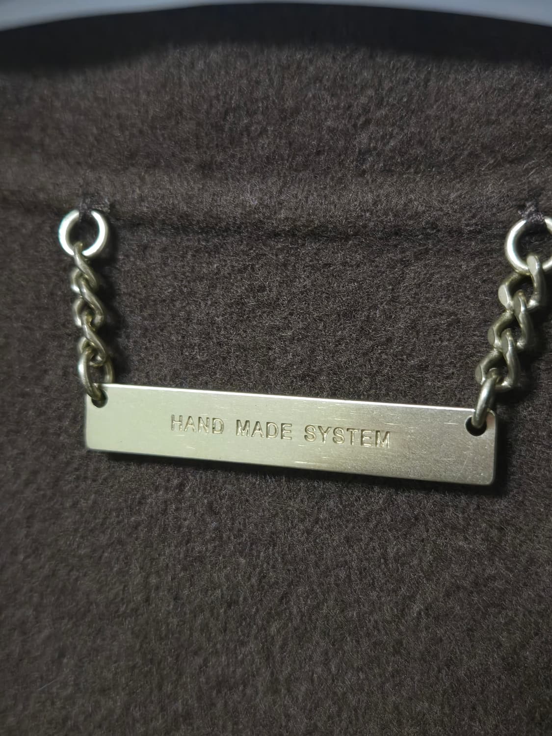 시스템 캐시미어 혼방 브라운 코트 상품이미지5