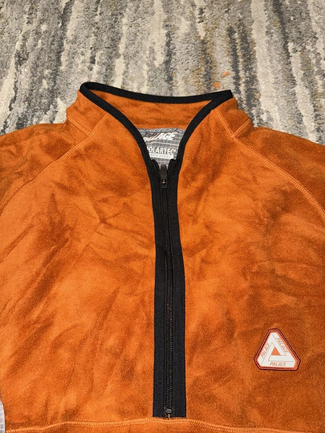 22FW 팔라스 폴라텍 1/4 집 자켓 오렌지 상품이미지4