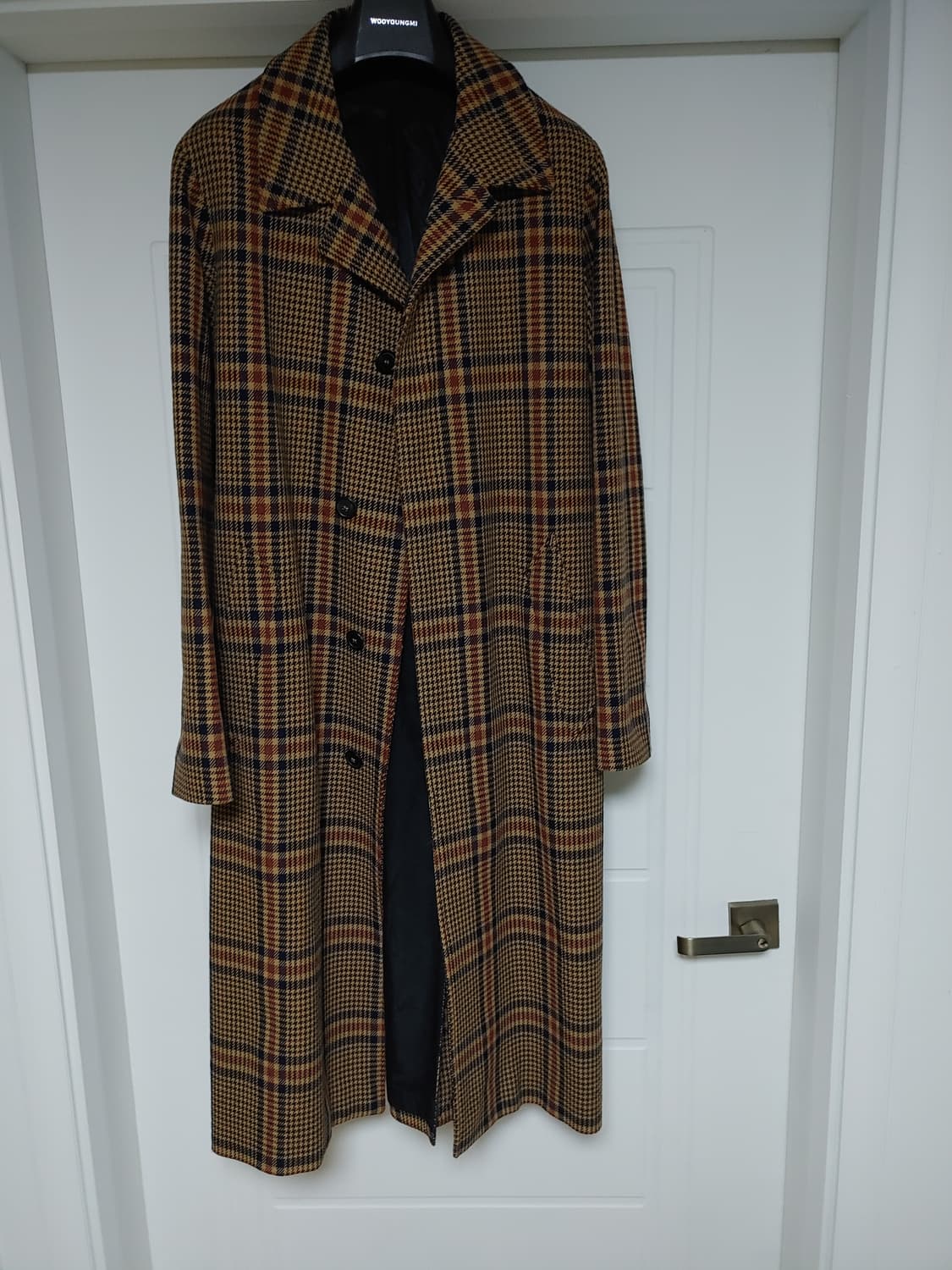 아미 ami 컬렉션 체크 로브 코트 팝니다 상품이미지3