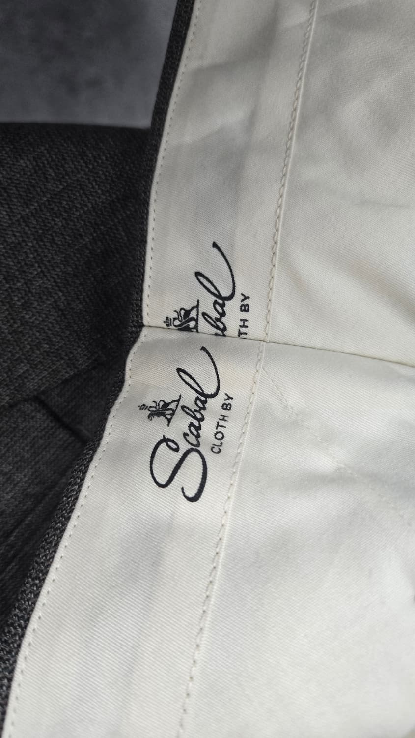 일본빈티지 스카발 원단의 맞춤제재 수트 상품이미지9