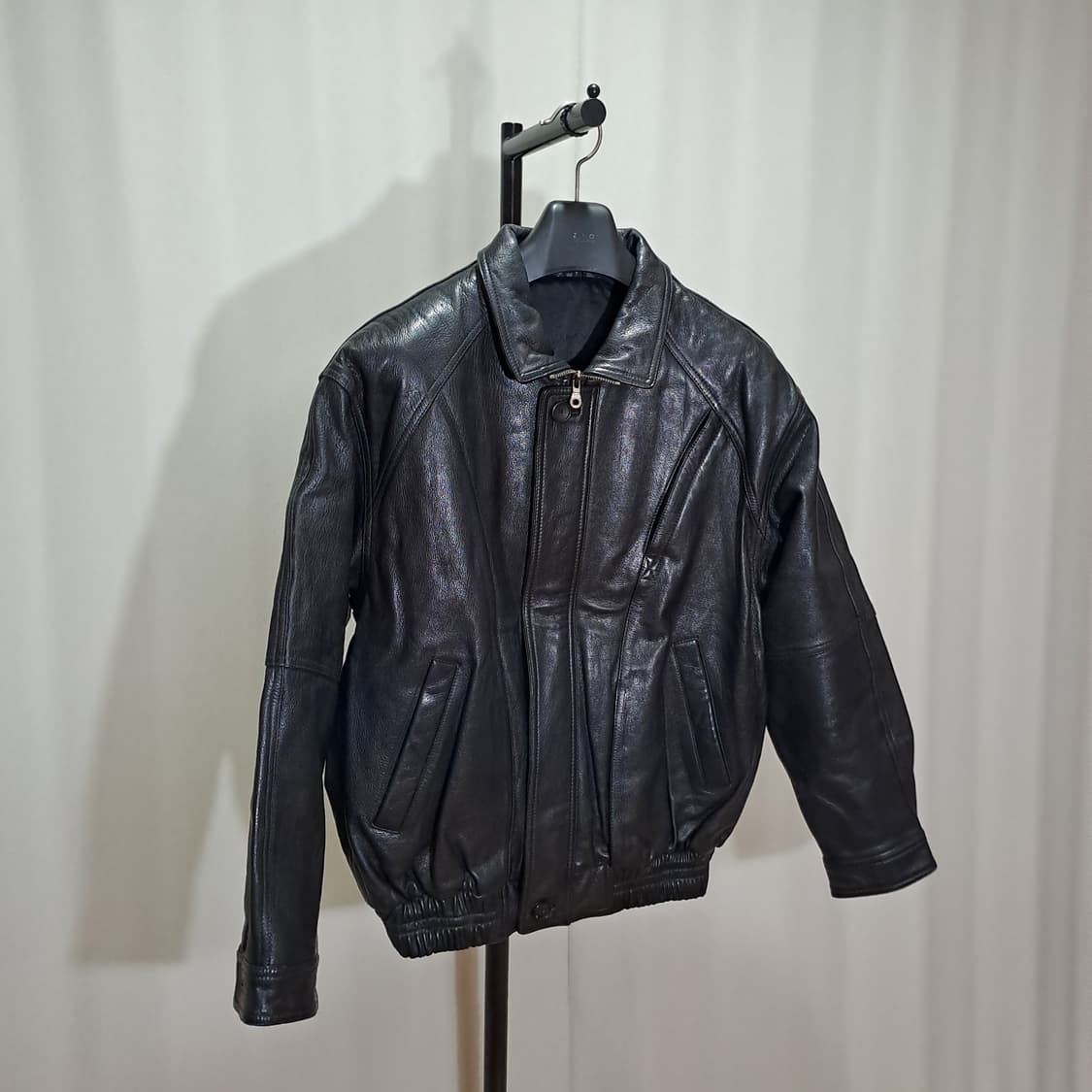 (택포) 레트로 스타일 가죽 봄버 100 B725 상품이미지2