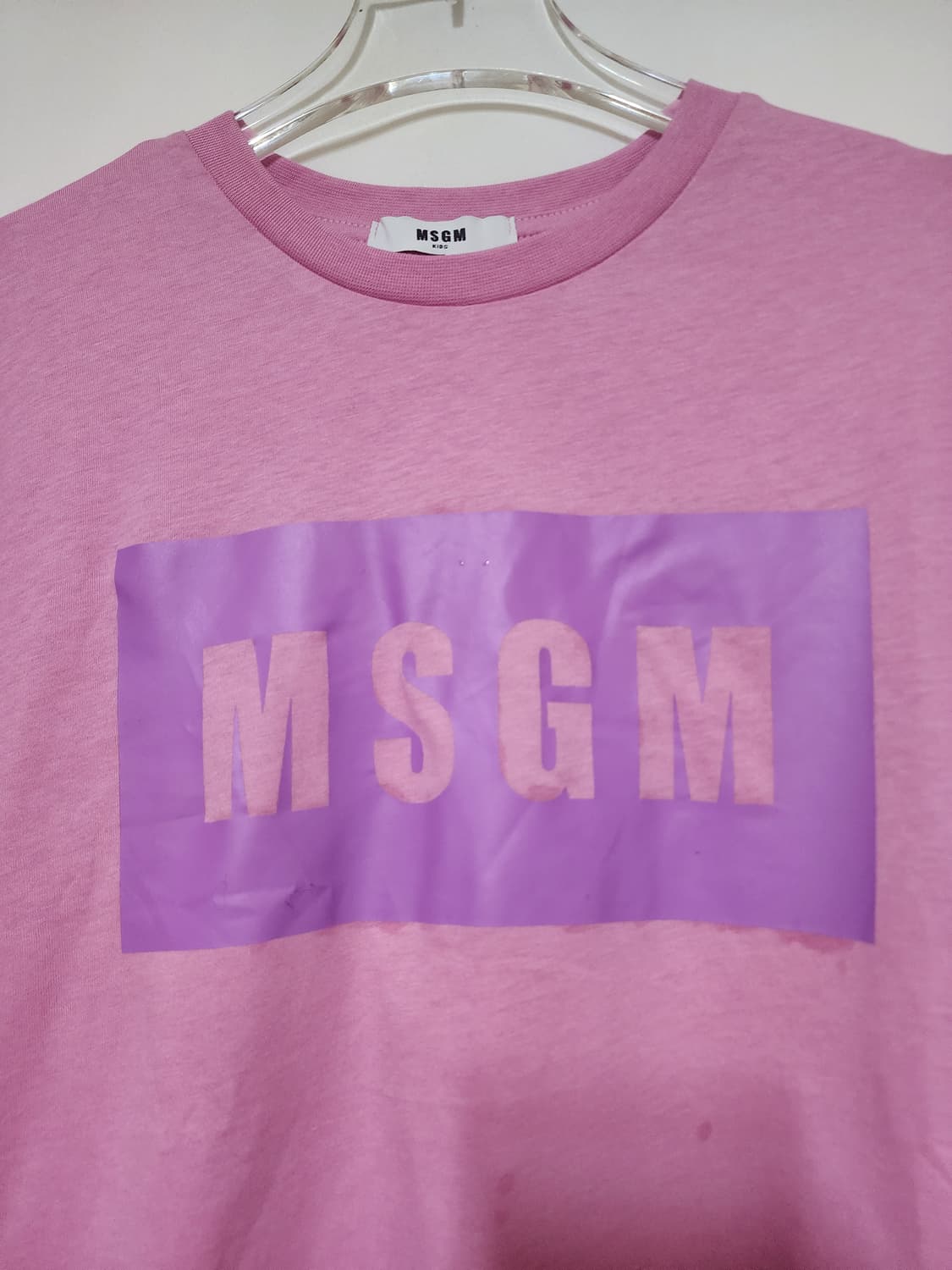 MSGM 키즈 로고 반팔티 상품이미지3