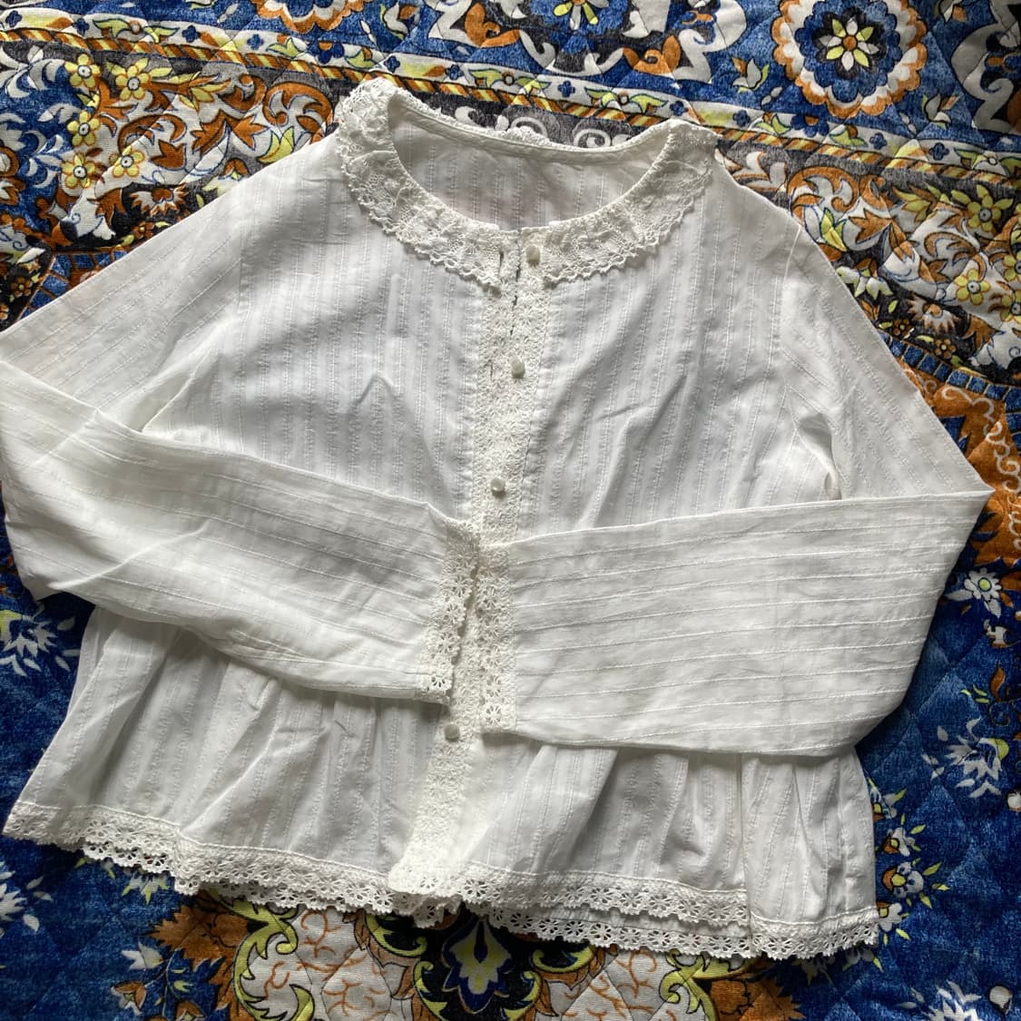 호쿠스포쿠스 소넷 레이스 블라우스 sonnet lace blouse 남방 상품이미지8