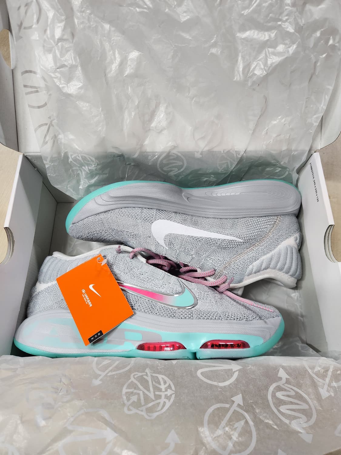 나이키 GT허슬3 EP 농구화 플래티넘 틴트 285사이즈 상품이미지1