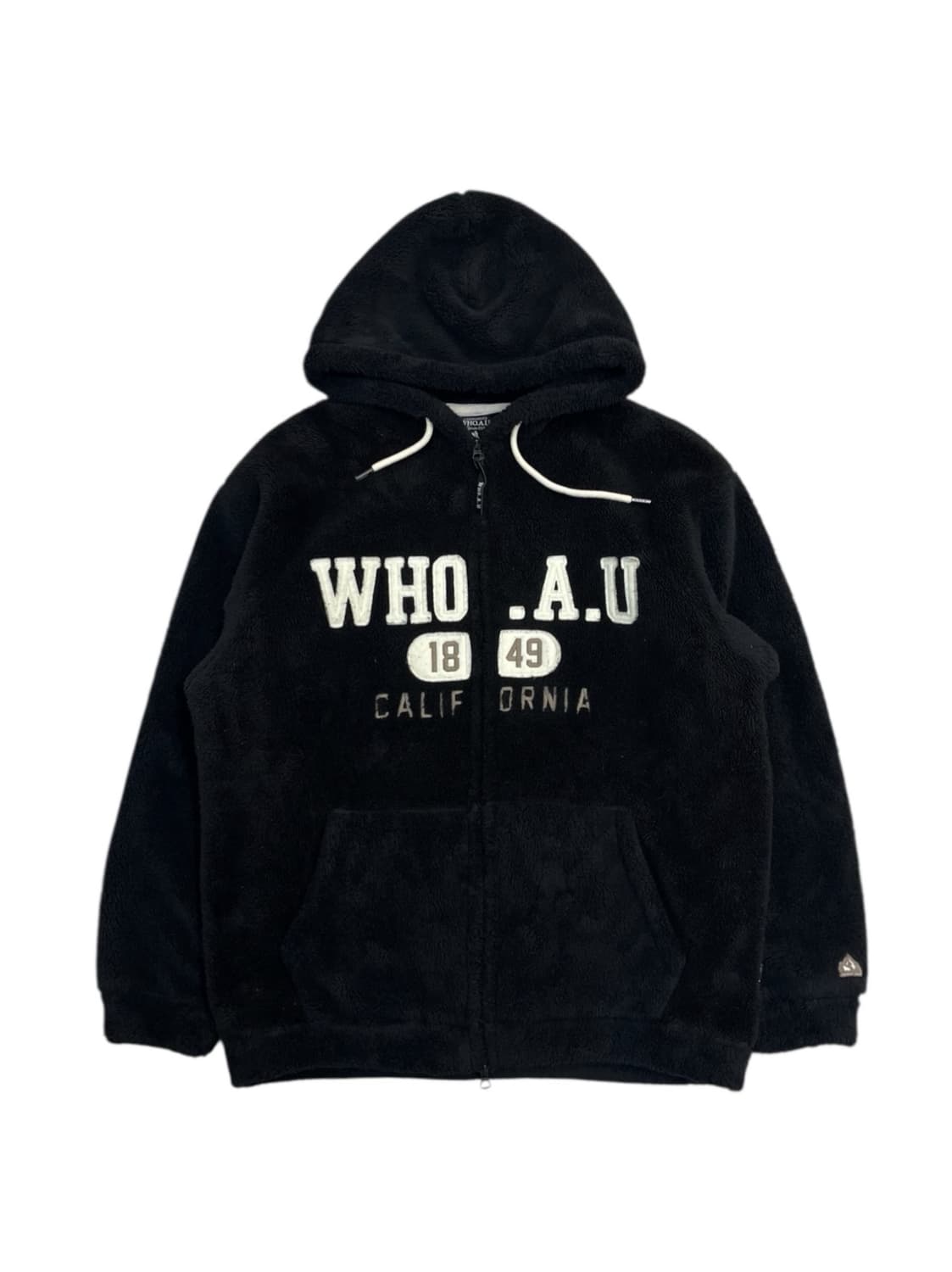 후아유 퍼플리스 후드집업 블랙 L #csz2258 상품이미지3