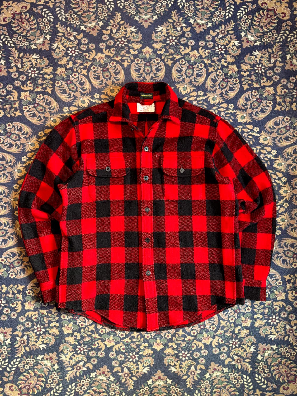 90s USA Made 브룩스 브라더스X울리치 버팔로 체크 셔츠 상품이미지1