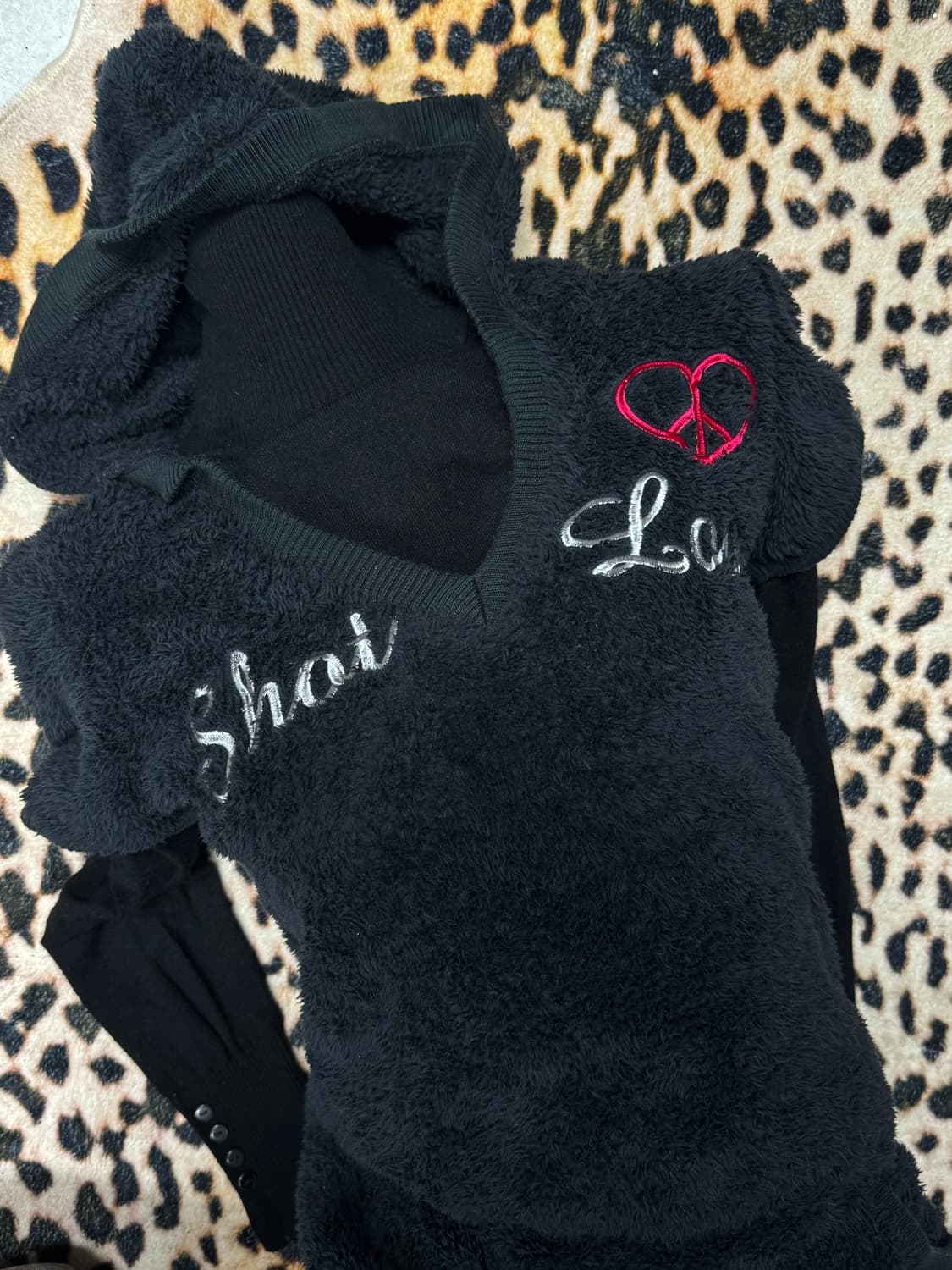 Peace mark Hoodie dress 상품이미지2