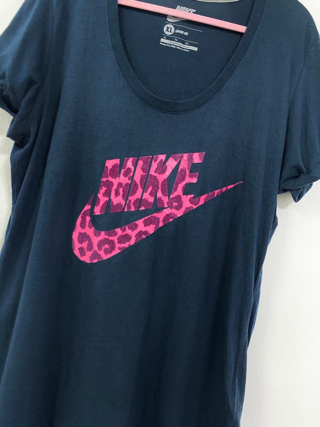 NIKE PINK LEOPARD GYARU T-SHIIR 상품이미지3