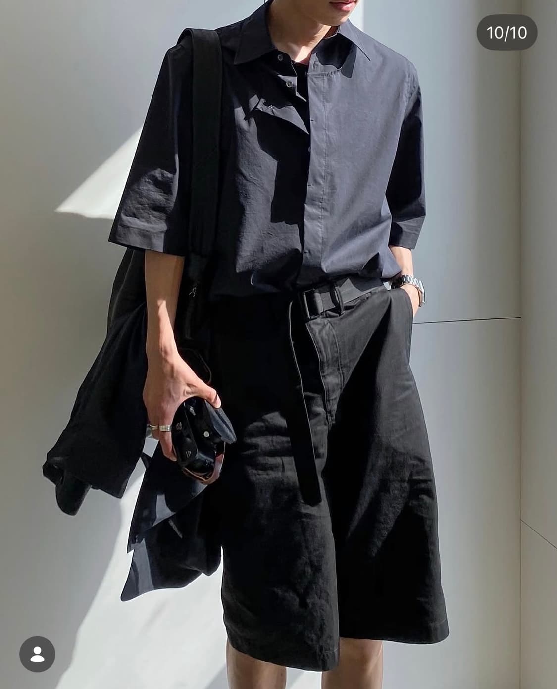 [XS] 르메르 21ss 벨티드 쇼츠 블랙 상품이미지2