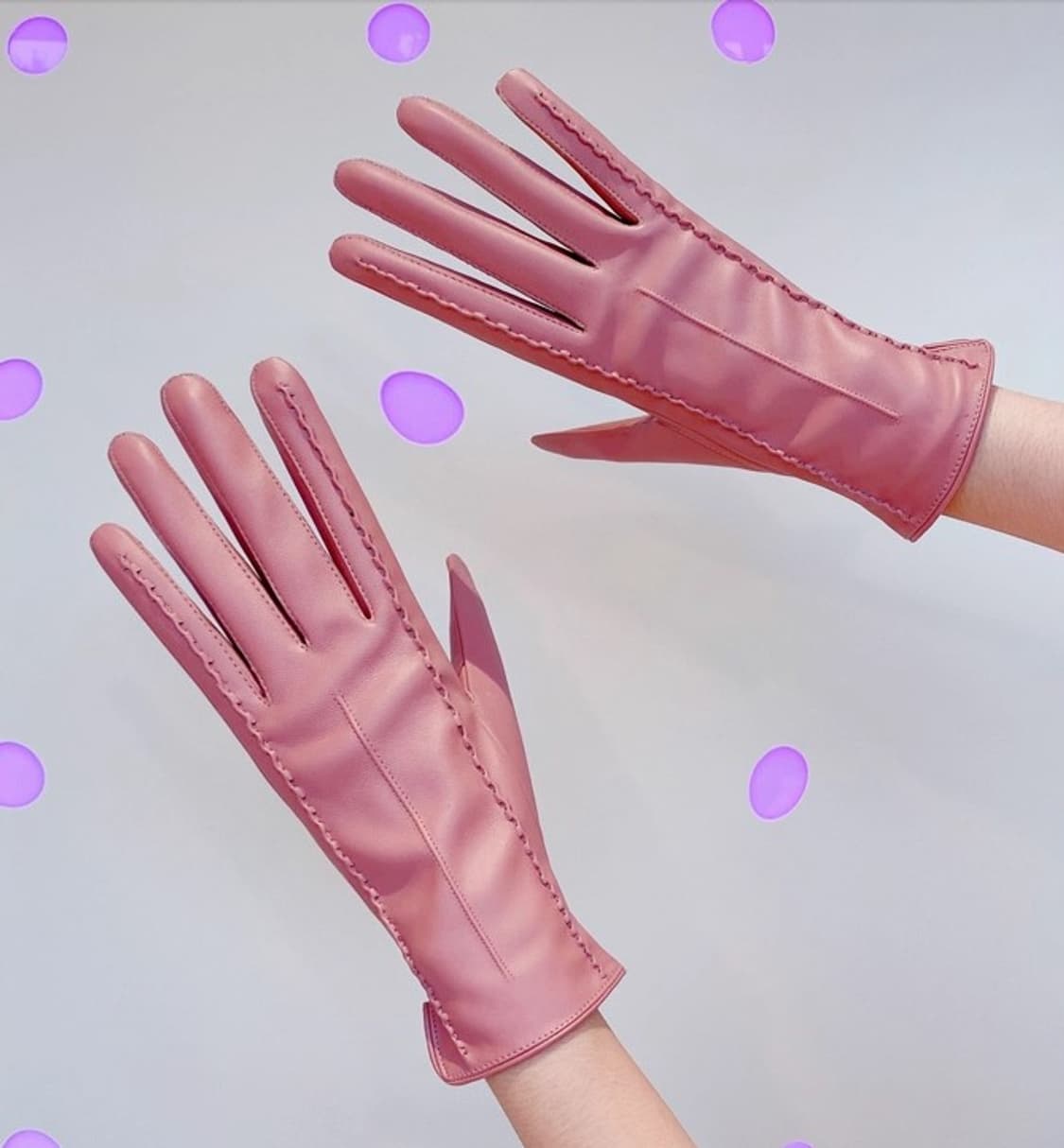 핑크 가죽장갑 여성용 (새상품) 상품이미지2