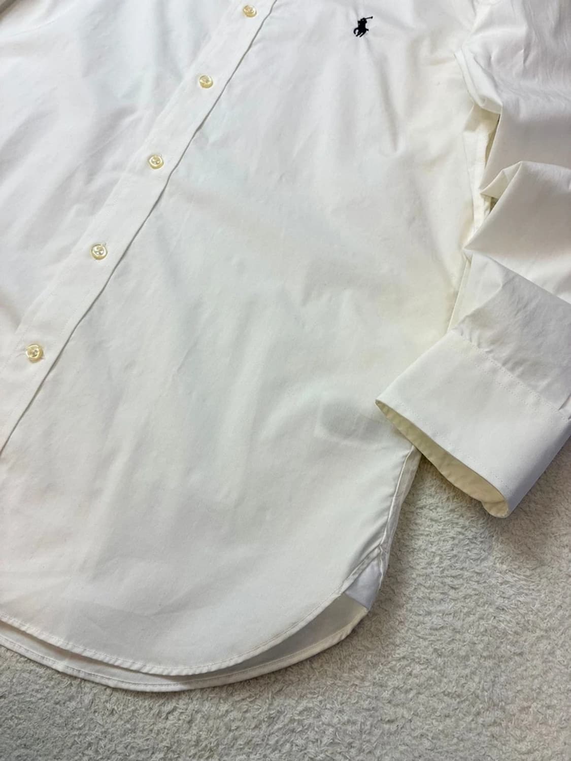 폴로 랄프로렌 스트레치 화이트 로고 셔츠 PN5811    상품이미지4