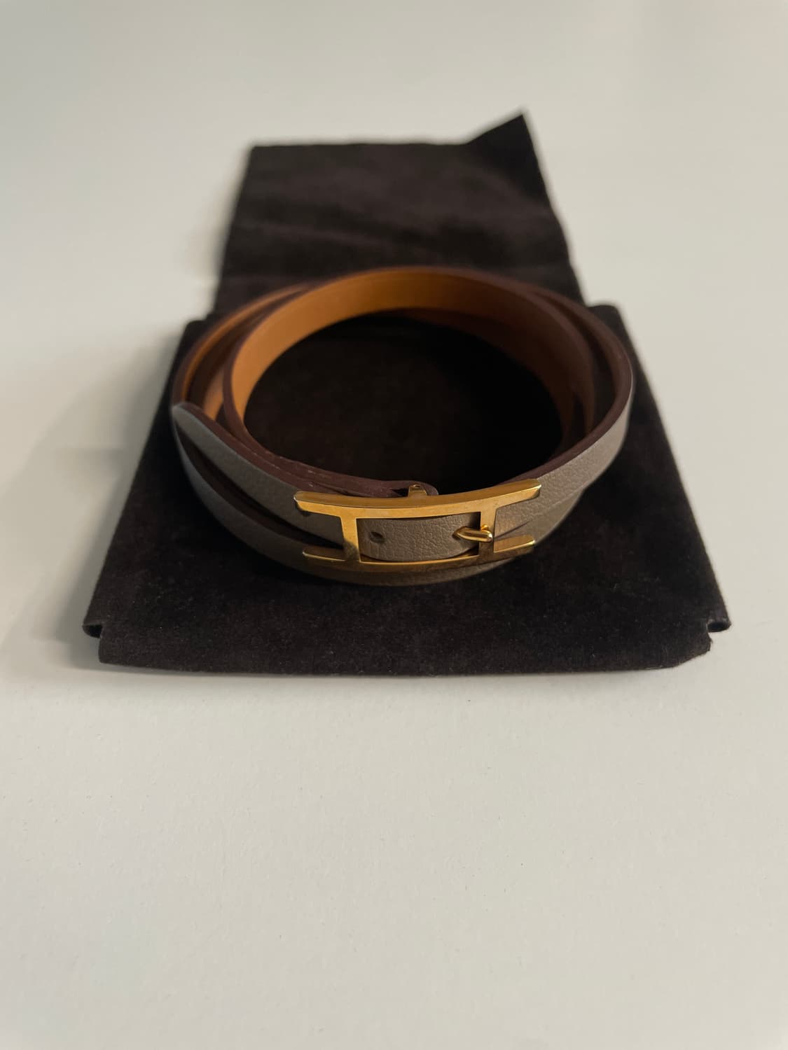 에르메스 레더 팔찌 에토프컬러 상품이미지1