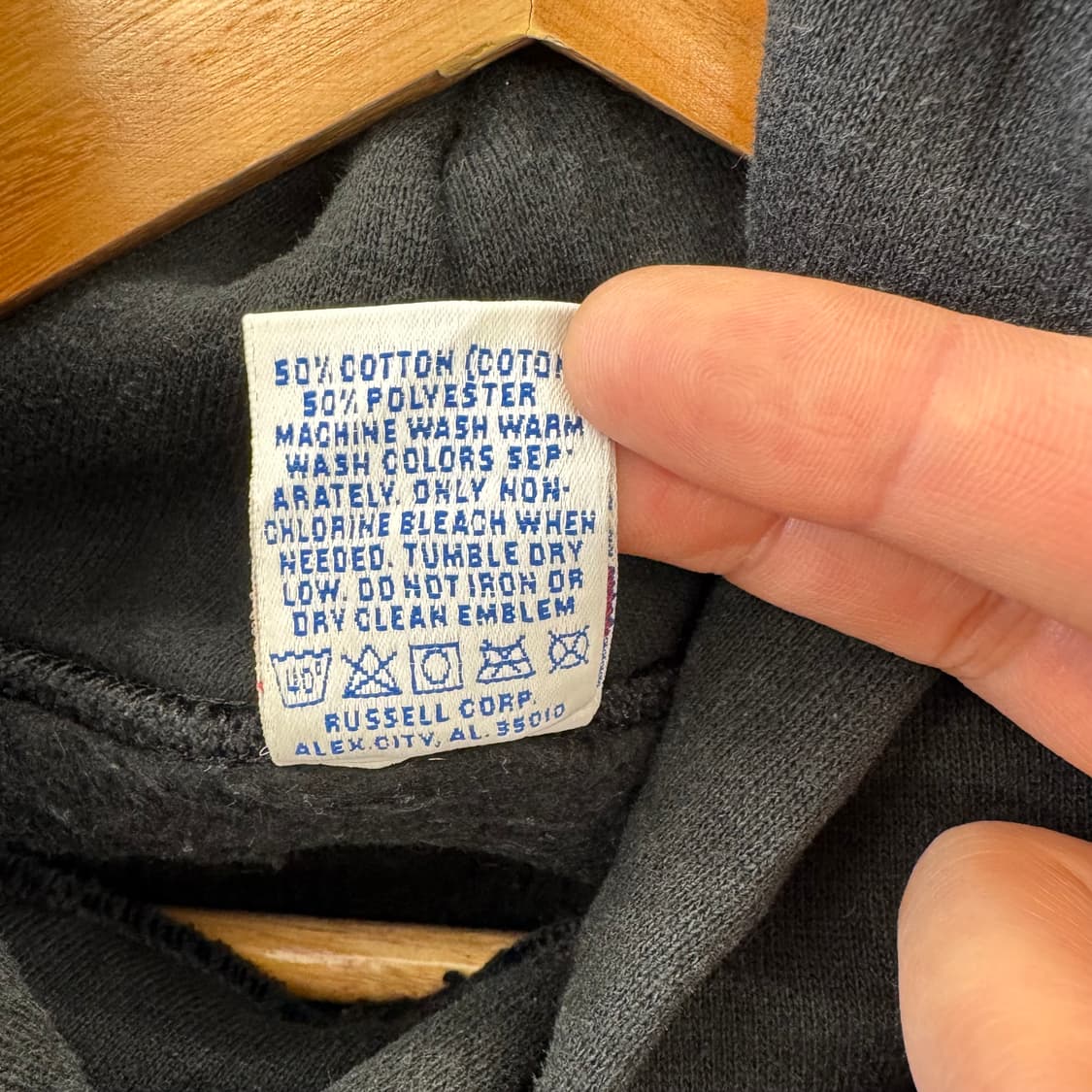 90s 러셀 빈티지 스웻 후드티 made in USA (L)    상품이미지7