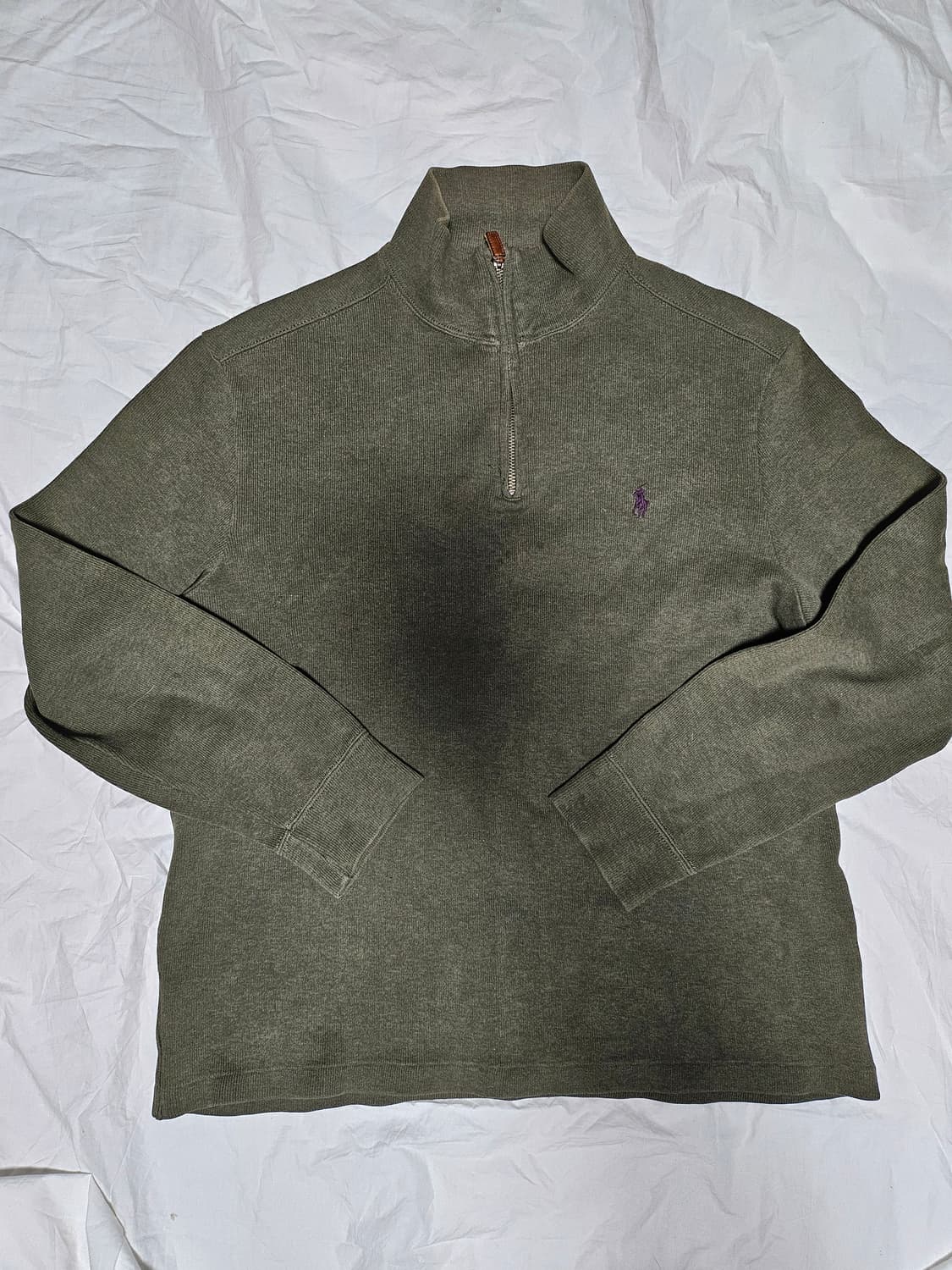 폴로랄프로렌 반집업 니트 그레이그린 M 상품이미지1