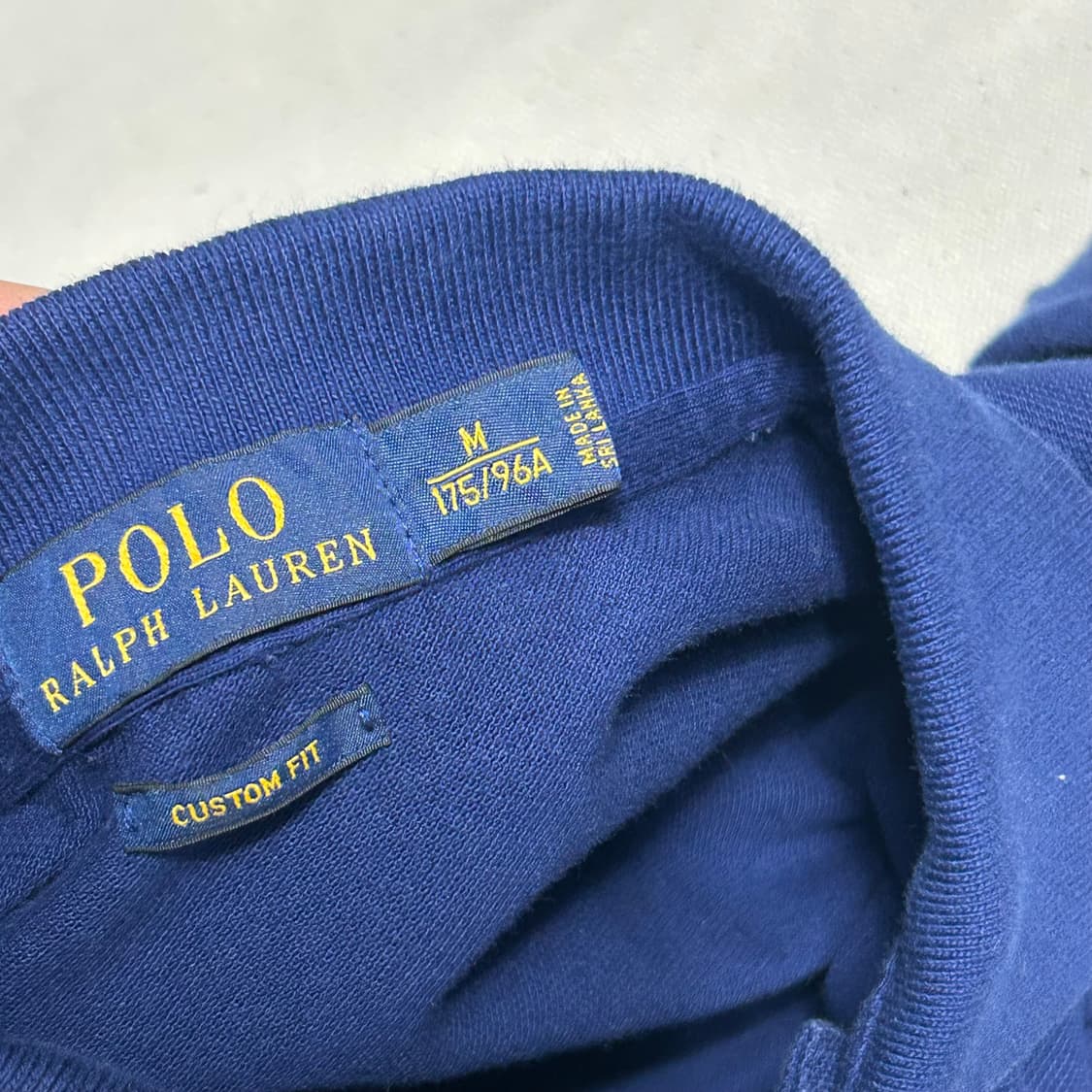 🫶🏻 폴로랄프로렌 커스텀핏 빅포니 블루 카라 반팔티 🫶🏻  상품이미지4