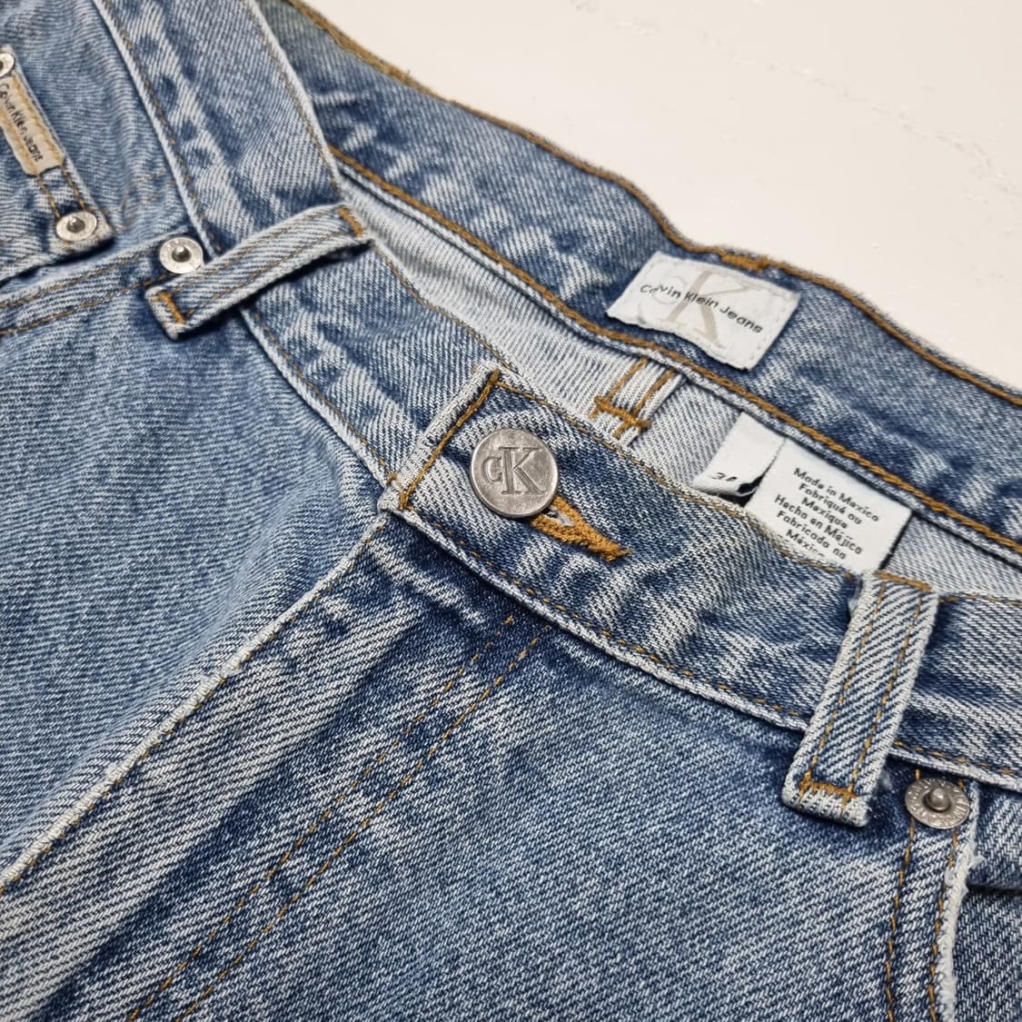 90s Calvin Klein Jeans 배기 데님진 - 34 상품이미지5