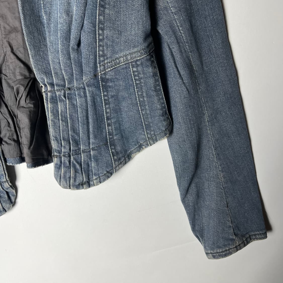 [OBZEE] 오브제 레이어드 오리엔탈 데님자켓 상품이미지4