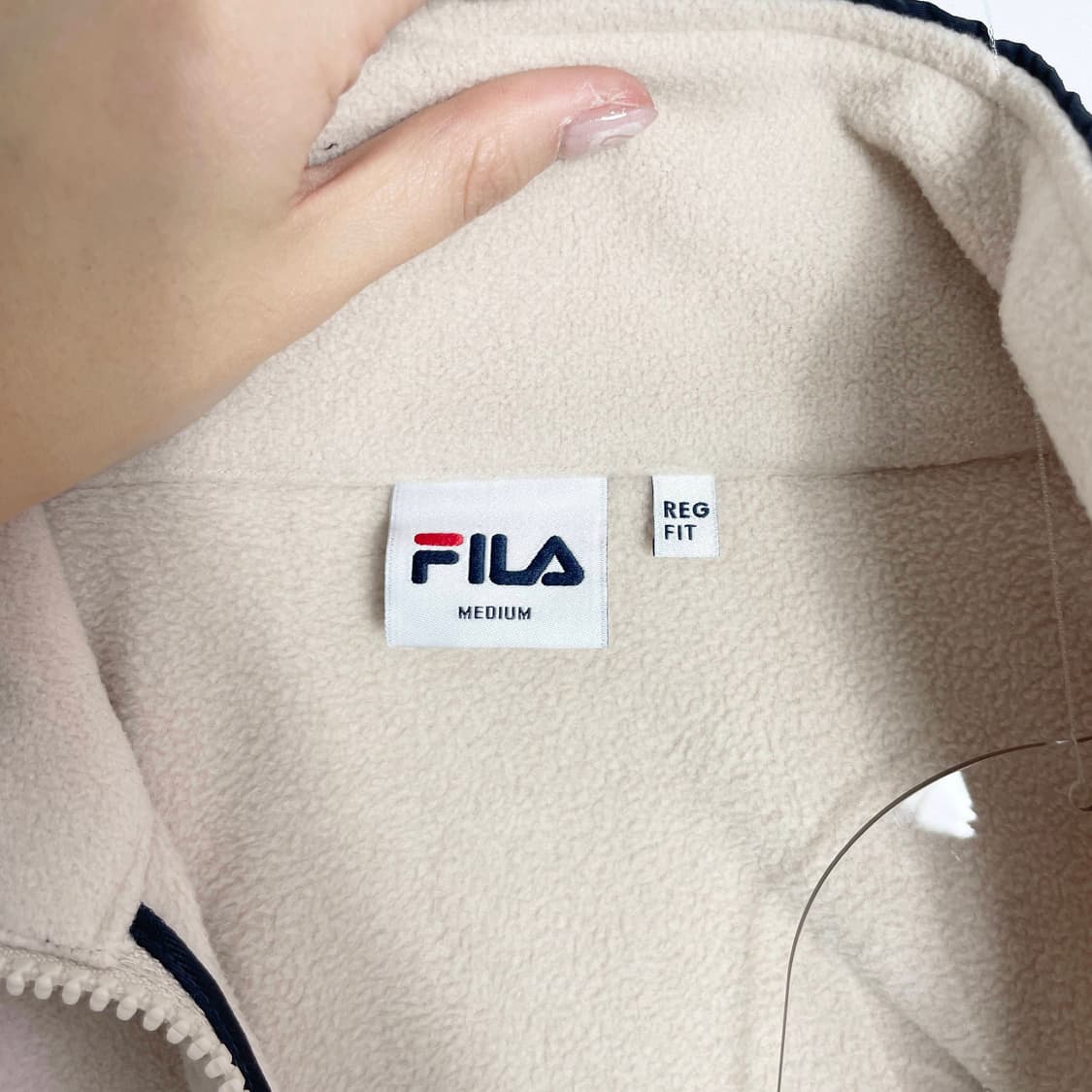 E2 휠라 플리스 반집업 맨투맨 95사이즈 상품이미지6