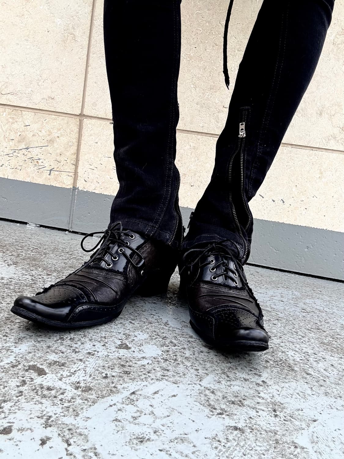 “Red Cover” 00’s V-Kei Mood Black Shoe 상품이미지2