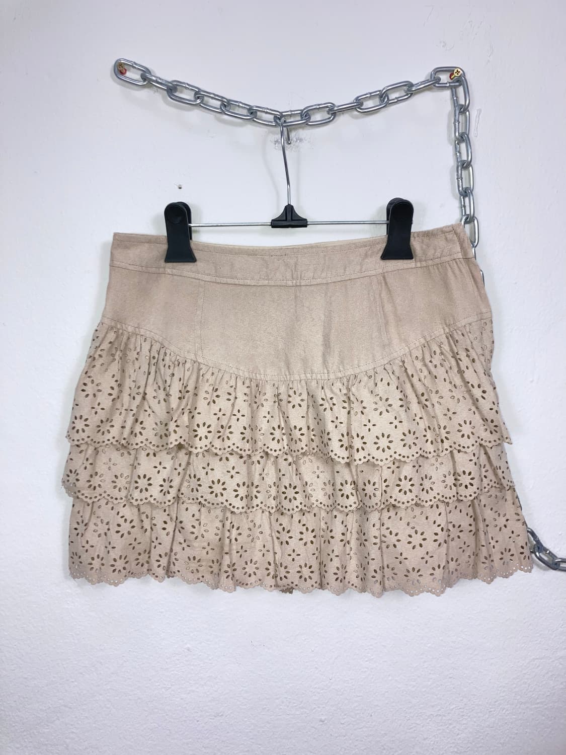 스웨이드 펀칭 스커트 상품이미지2