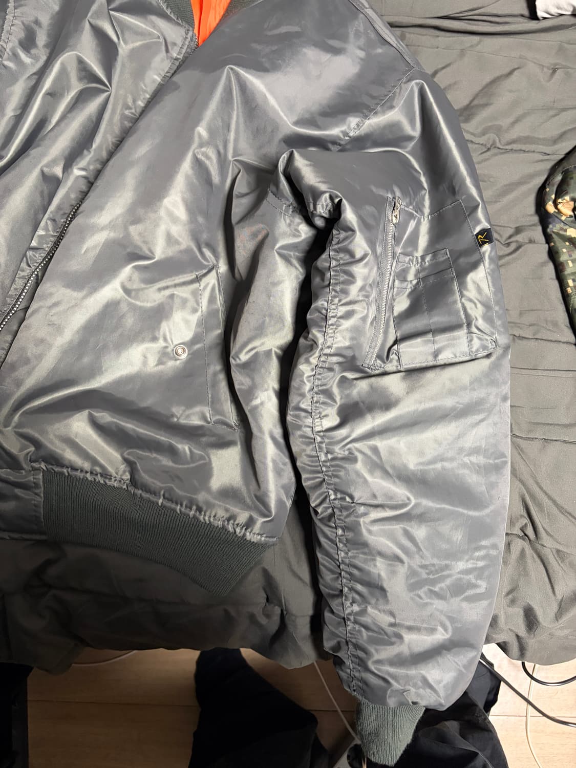 로스코 마원 MA-1 XL 건메탈 (그레이) 상품이미지3