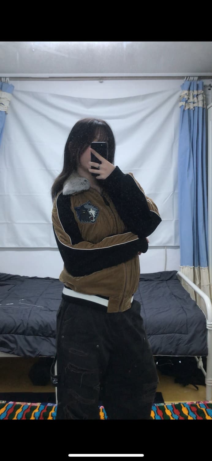 NBA 미네소타 벨벳 스카쟌 울프 자켓 상품이미지1