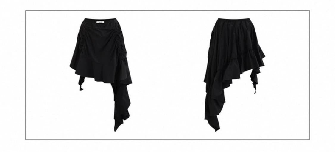 black detail skirt 상품이미지3
