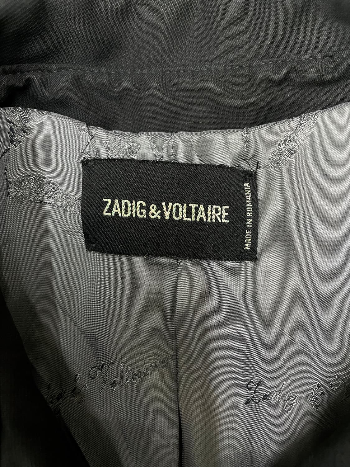 쟈딕앤볼테르 더블 트렌치 코트 세미슬림핏 블랙 상품이미지5