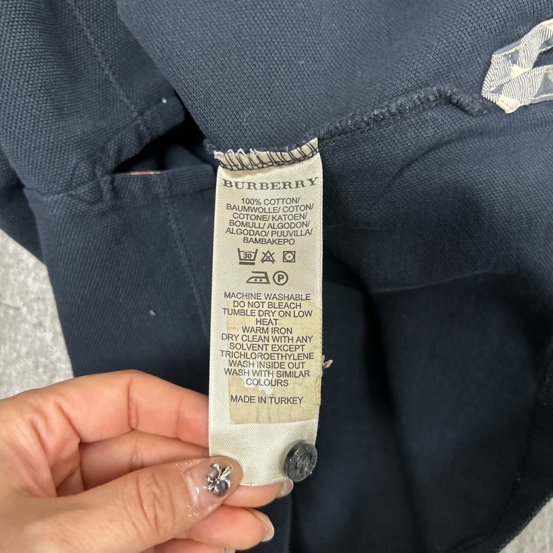 버버리 카라 긴팔티[1508] 상품이미지7