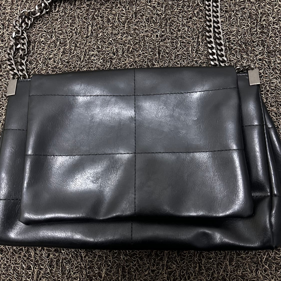 ZARA 자라 여성 락 플랩 유나백 숄더백 블랙 상품이미지3