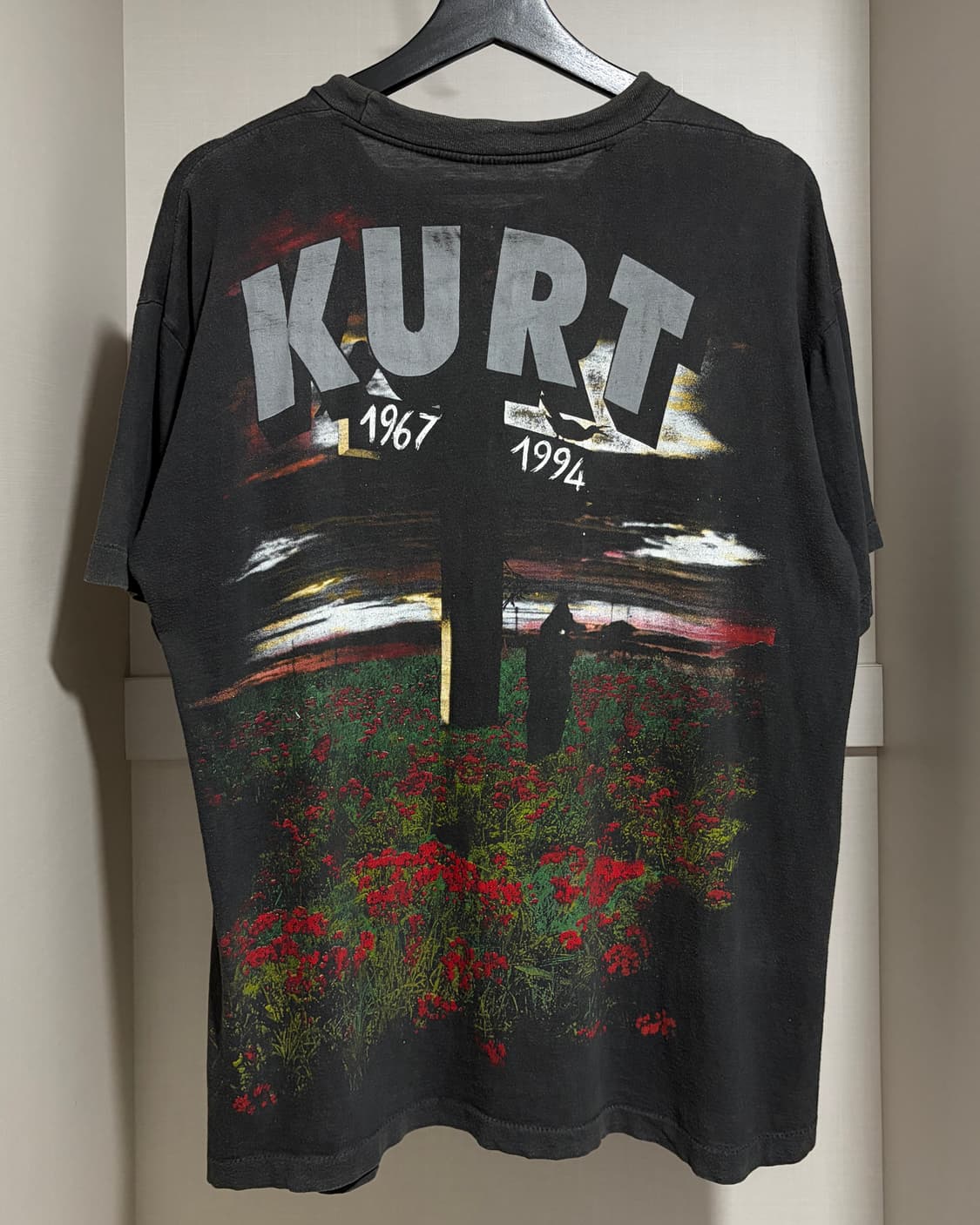 빈티지 90s Kurt Cobain Memorial 커트 코베이 티셔츠 상품이미지1