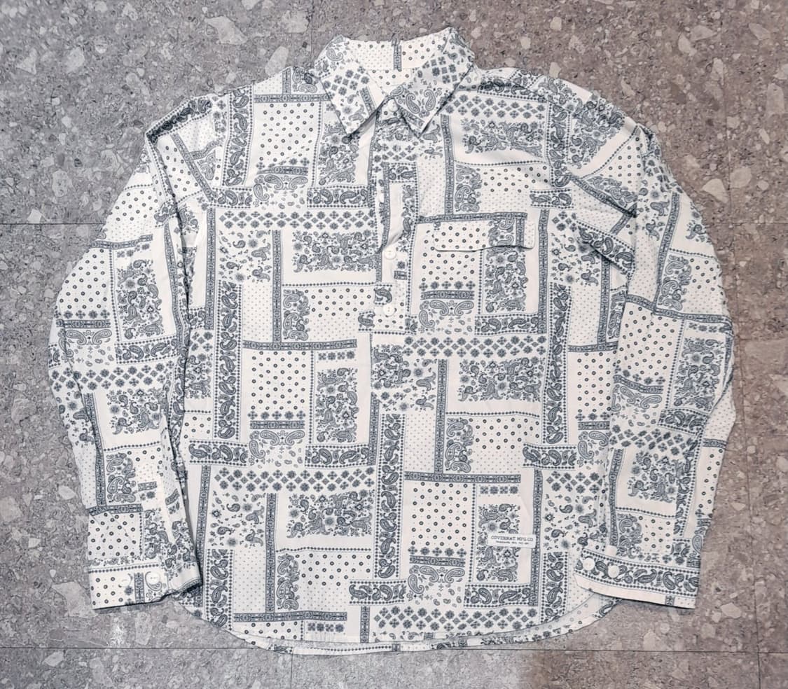 💥커버낫 페이즐리 하프 셔츠 (M) 
 상품이미지1