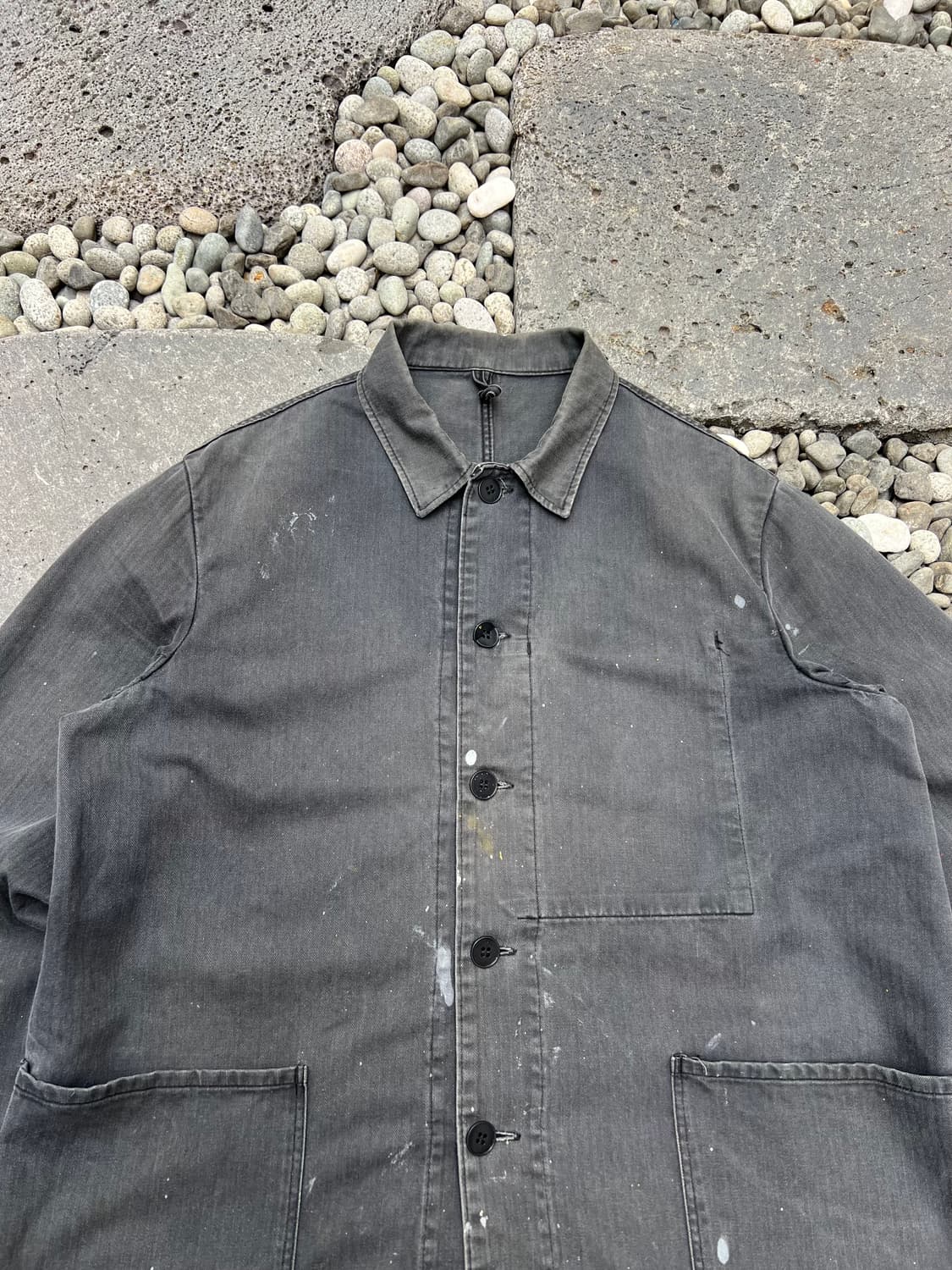 HARD FADED BLACK HBT 헤링본블랙프렌치워크자켓 상품이미지6