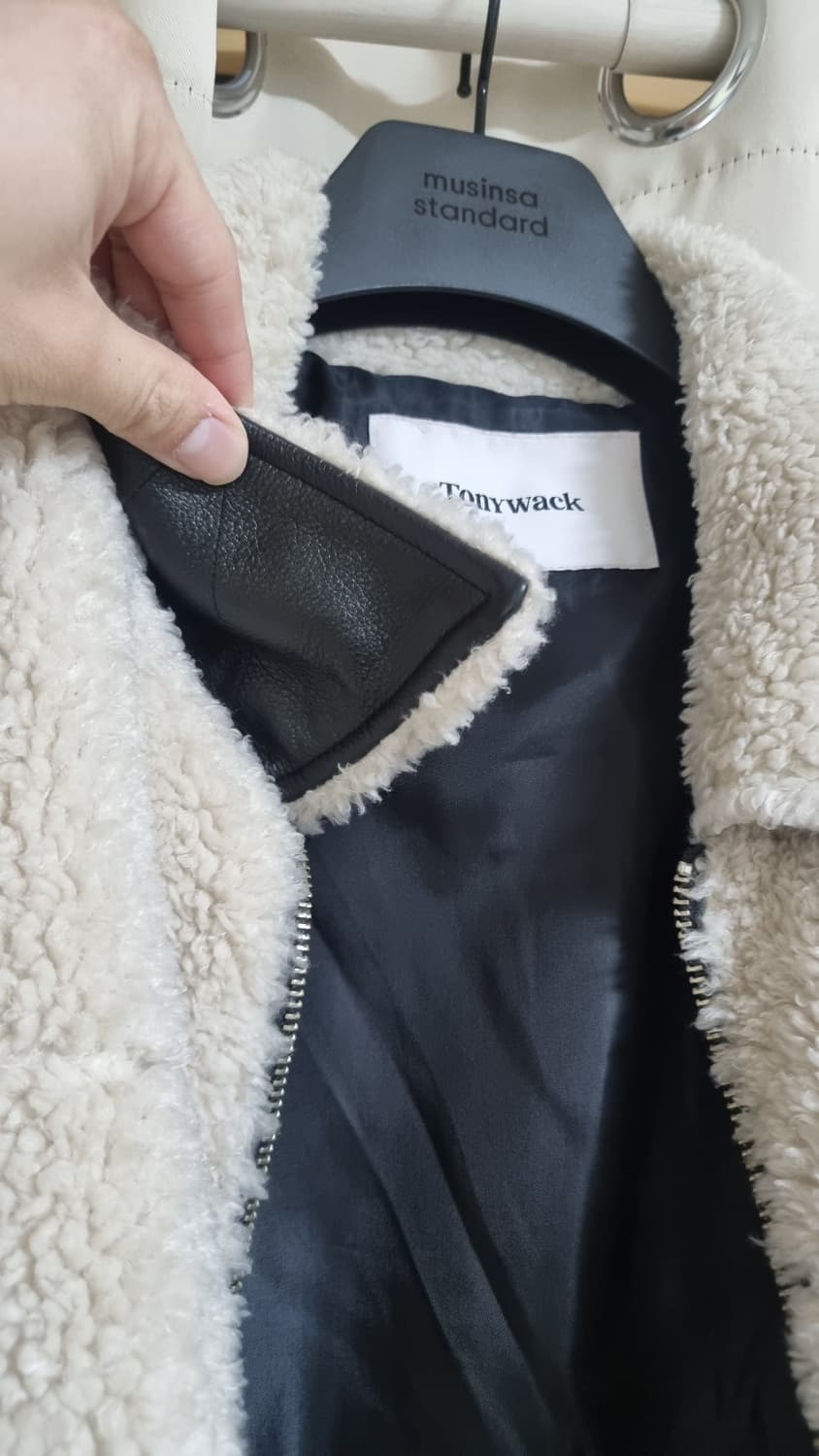 [M]토니웩 레더 플리스 자켓 상품이미지2