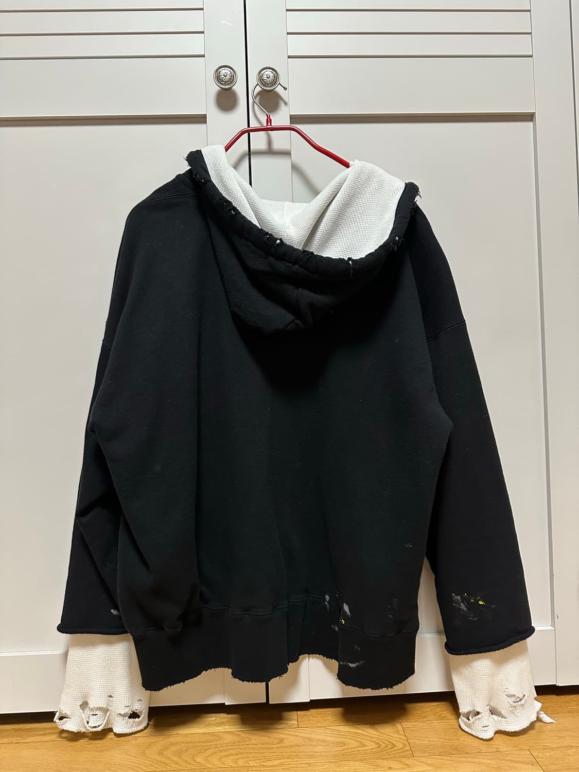 Ancellm_Zip Up Hoodie (Black) 상품이미지5