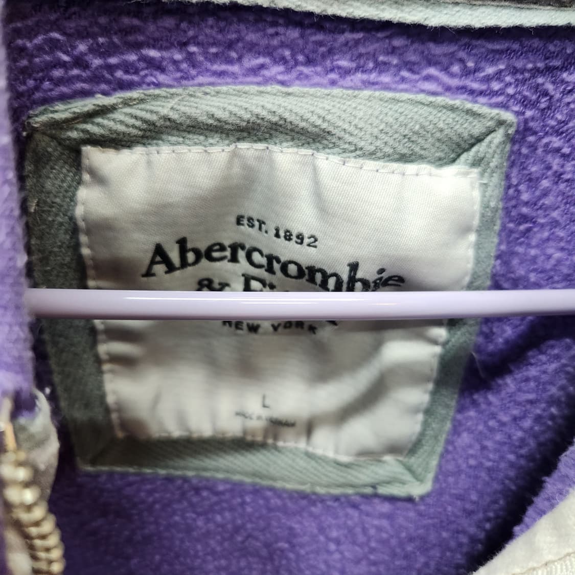 아베크롬비 빅로고 Y2K 투웨이 후드집업 L(L) 상품이미지5