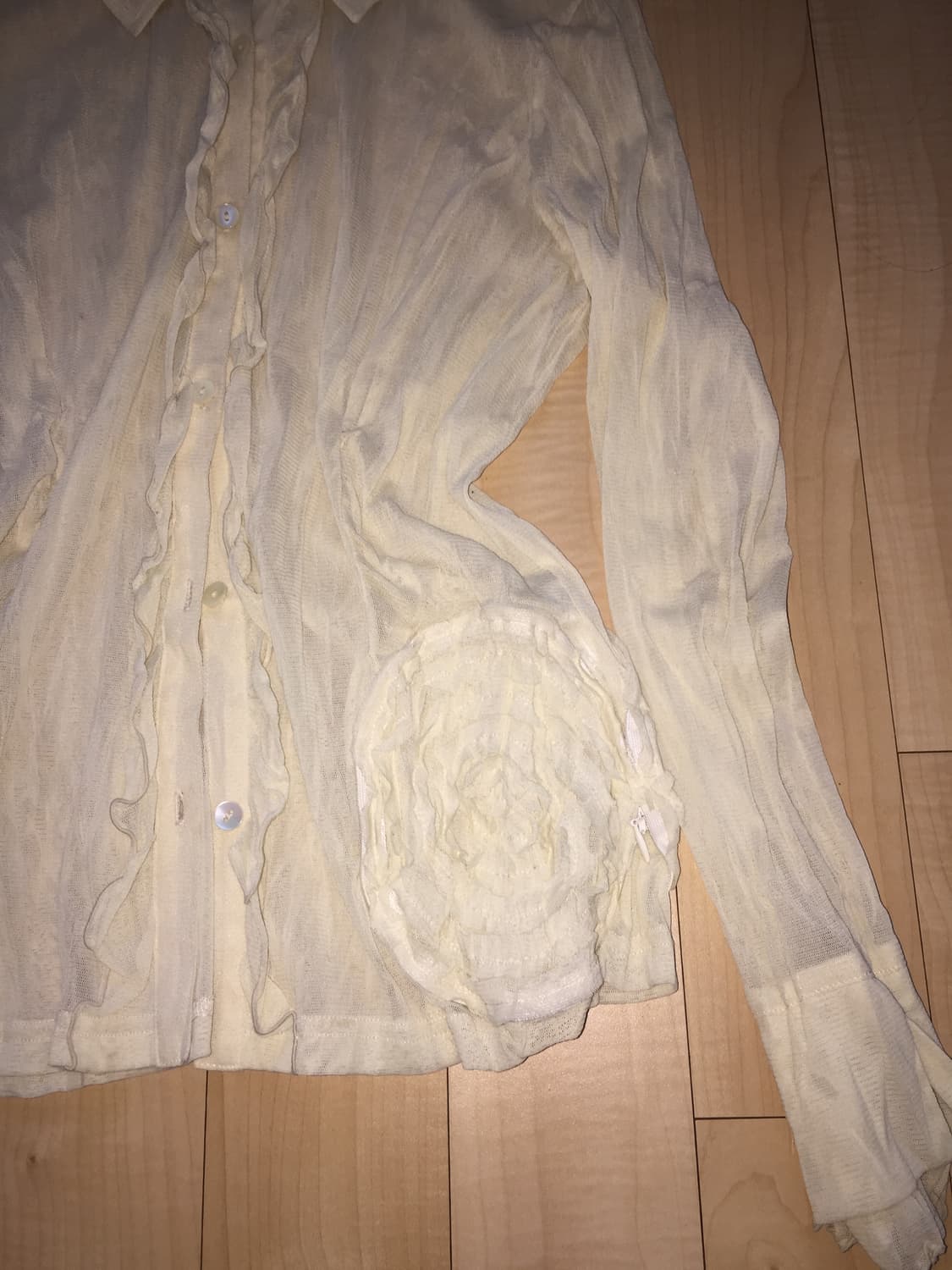 빈티지 시스루 셔츠 상품이미지4