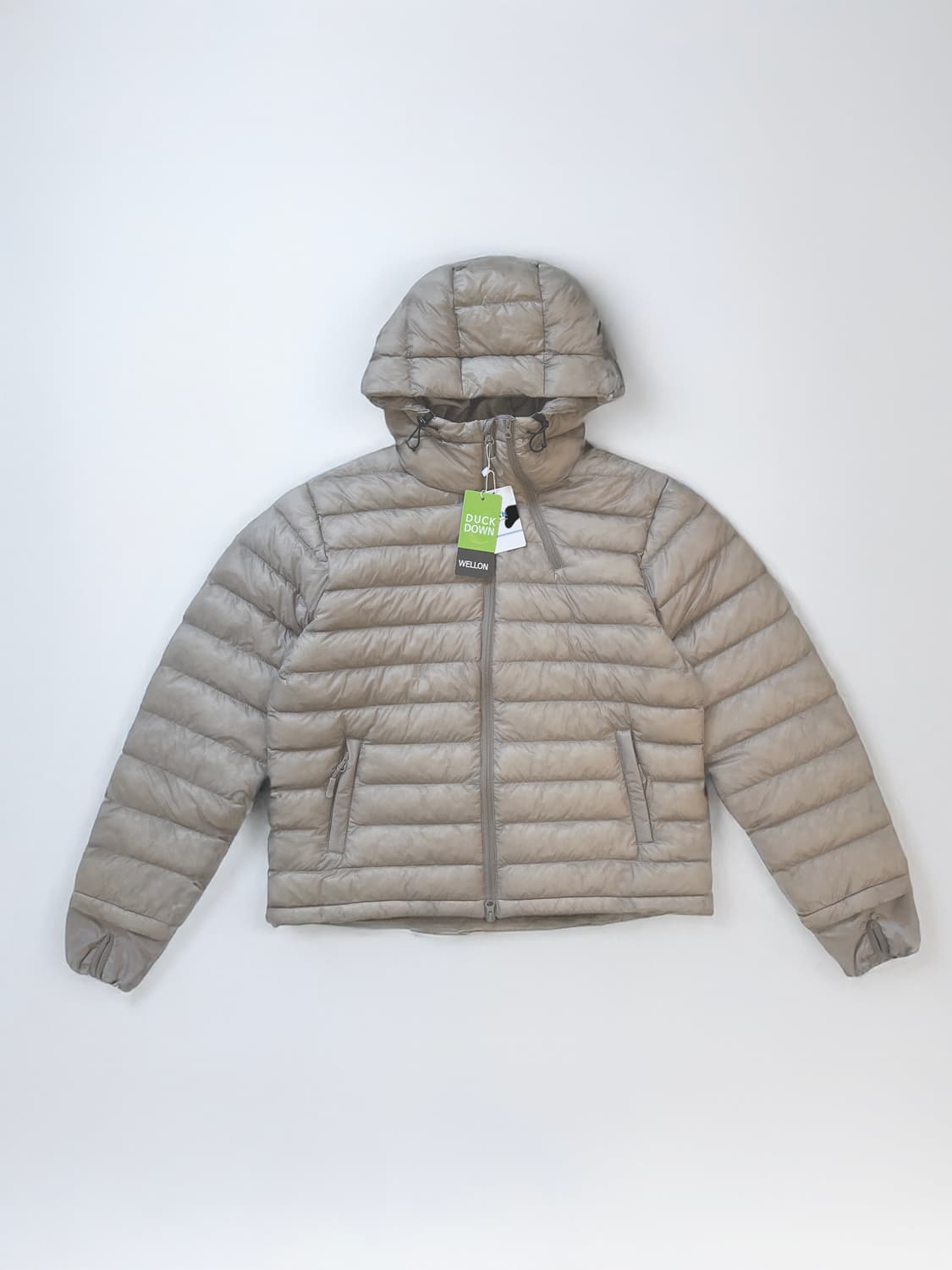 [UNISEX] San 오리털 경량패딩 베이지 상품이미지1