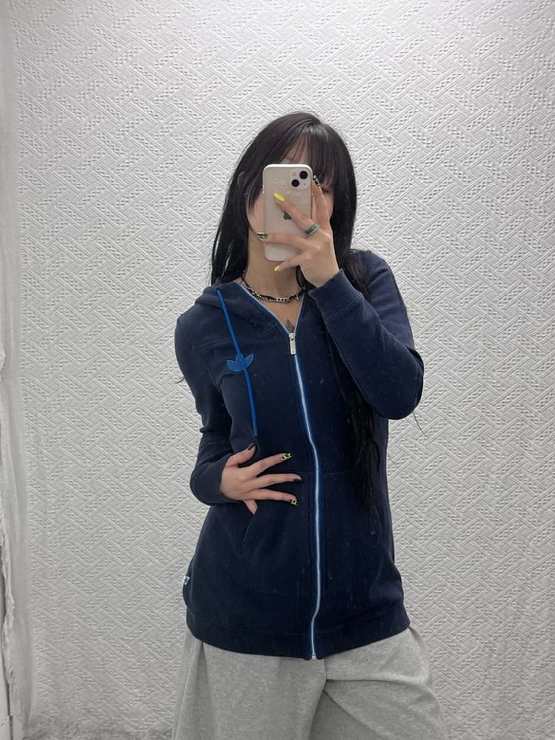 아디다스 00's 레트로 오리지널 약기모 롱 후드집업 95 C07426 상품이미지1