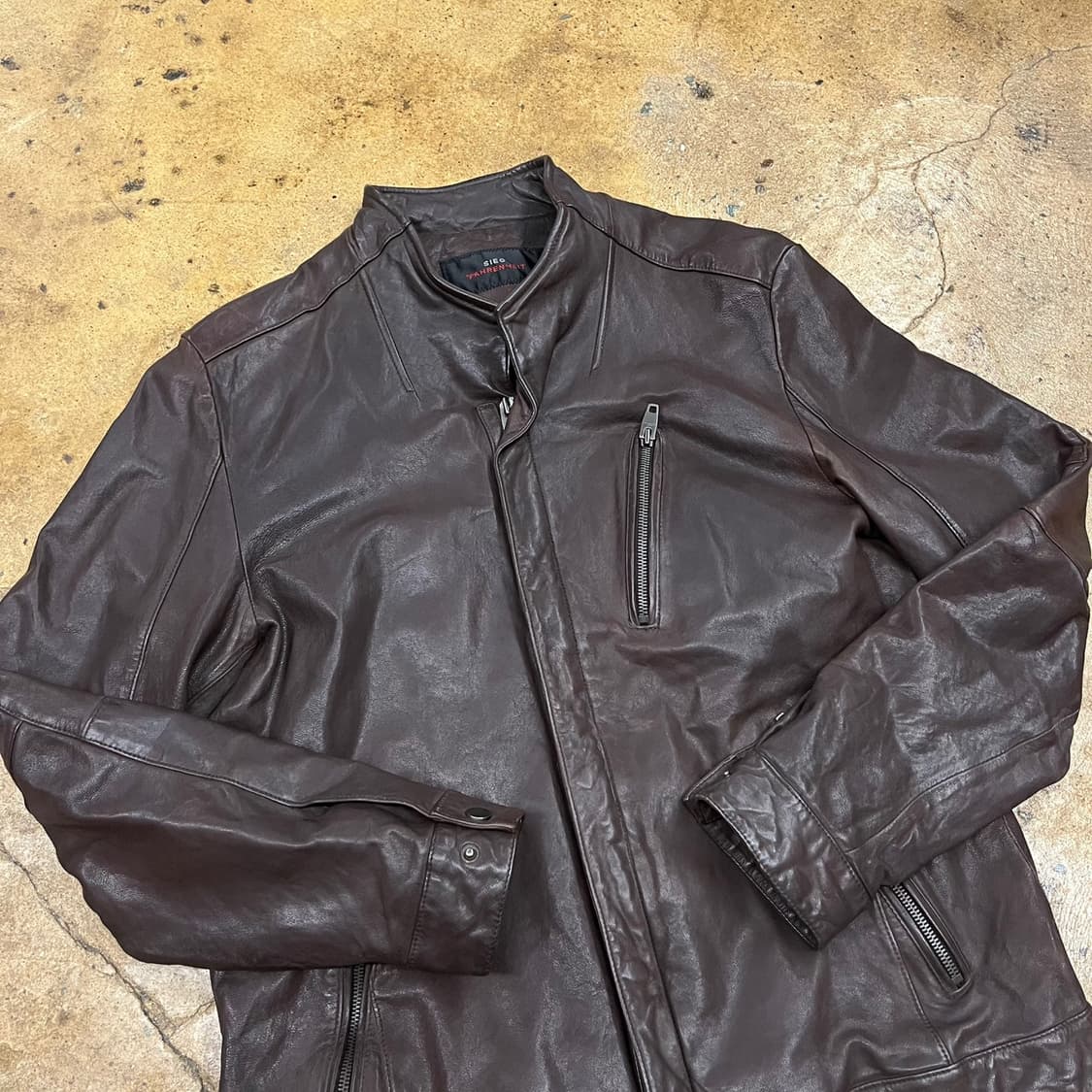 [정품/105] SIEG 파렌하이트 브라운 양가죽 자켓 b14 상품이미지1