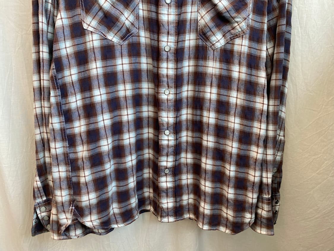 BACK NUMBER 체크 웨스턴 셔츠(MEN L) 상품이미지4