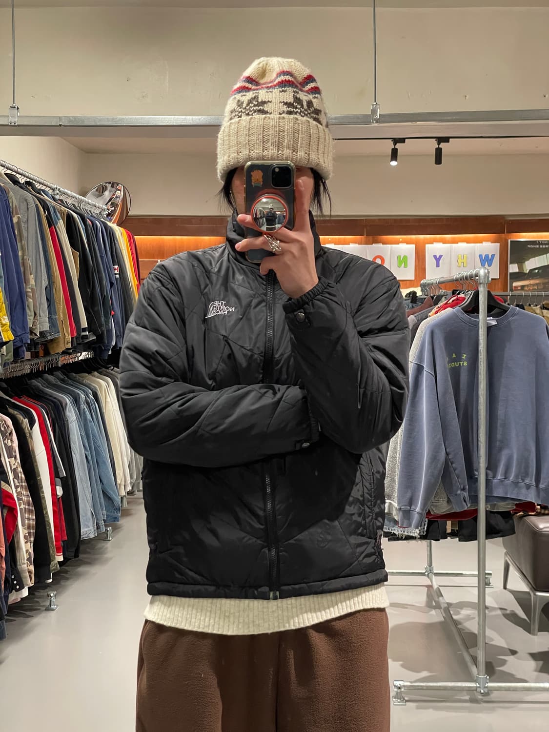 노스페이스 누빔 경량 패딩 상품이미지2